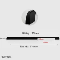 Tay Nắm Cửa Tủ Áo MTA510AN - 600/800/1000mm