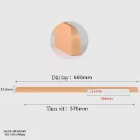 Tay Nắm Cửa Tủ Áo MTA510AN - 600/800/1000mm