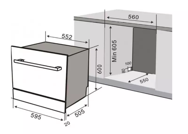 Máy Rửa Chén Canzy CZ-DE8B05EU
