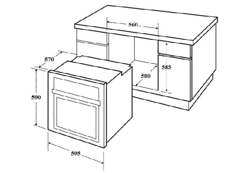 Lò Nướng Âm Tủ Canzy CZ-09DL