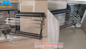 Kho phụ kiện bếp Eurogold hướng dẫn lắp đặt kệ góc liên hoàn