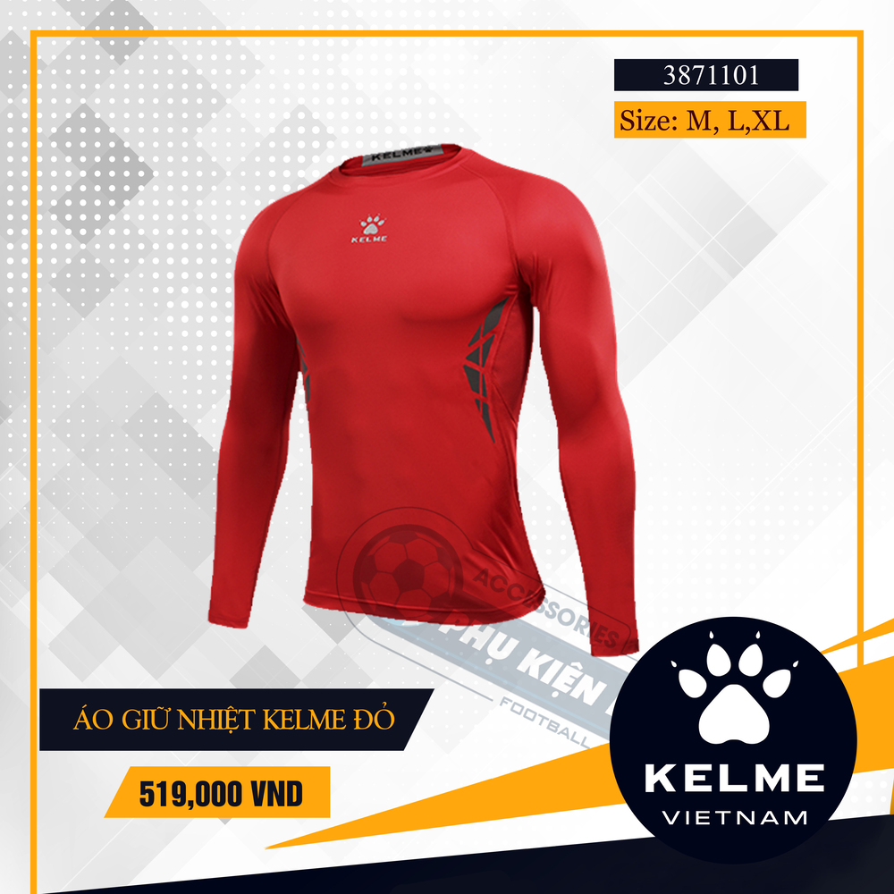 Áo giữ nhiệt kelme đỏ