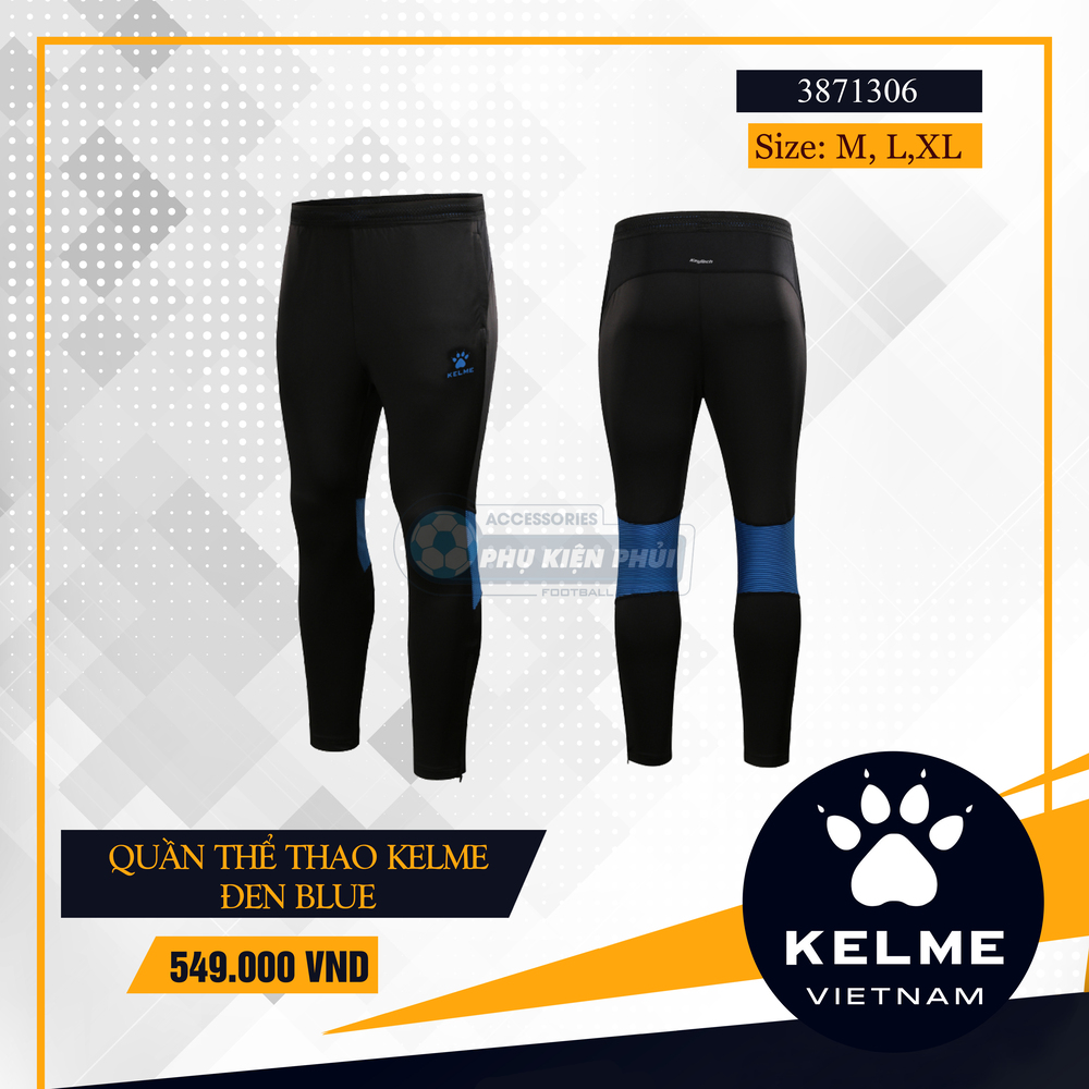 Quần thể thao Kelme Đen blue