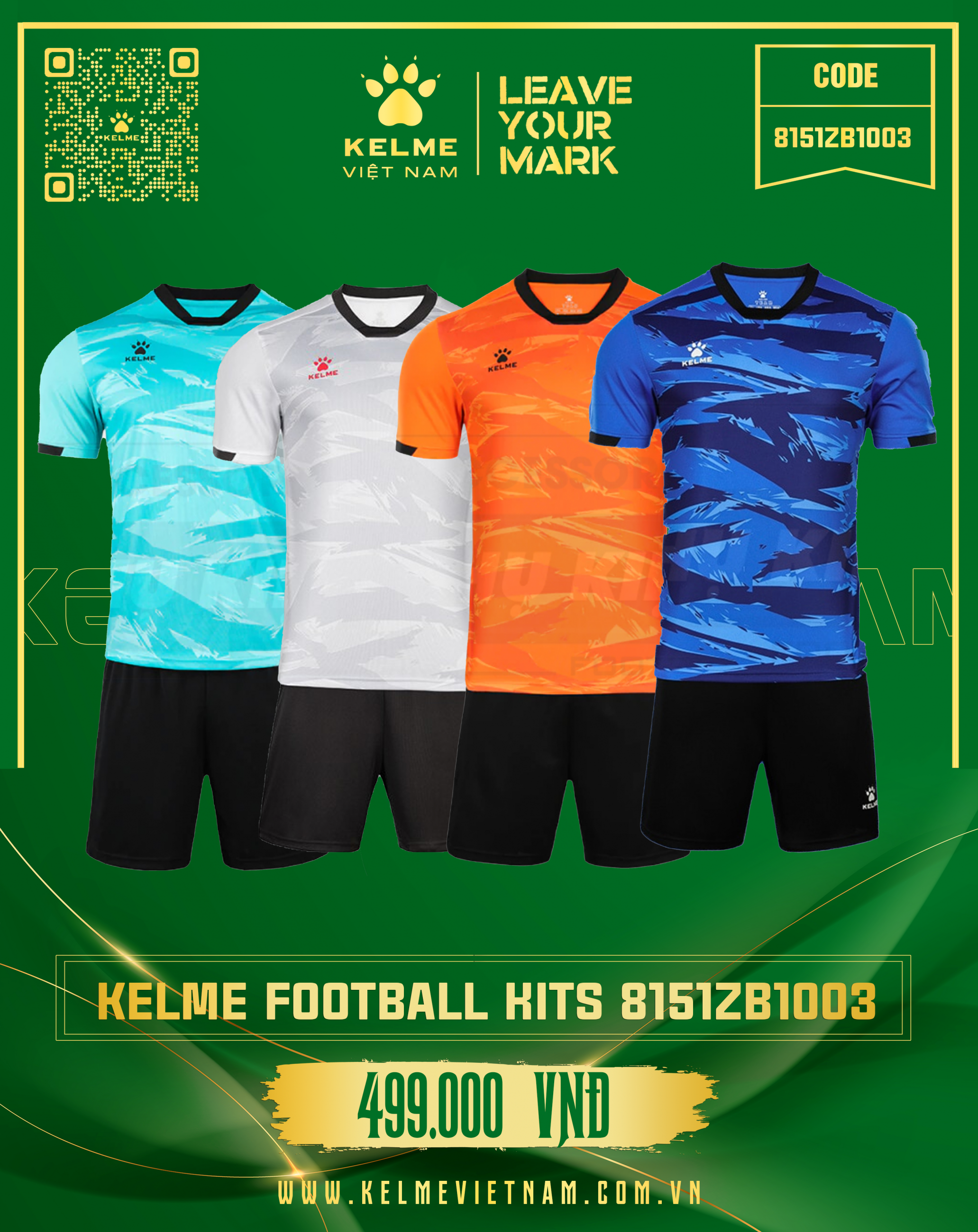 KELME FOOTBALL KITS 8151ZB1003