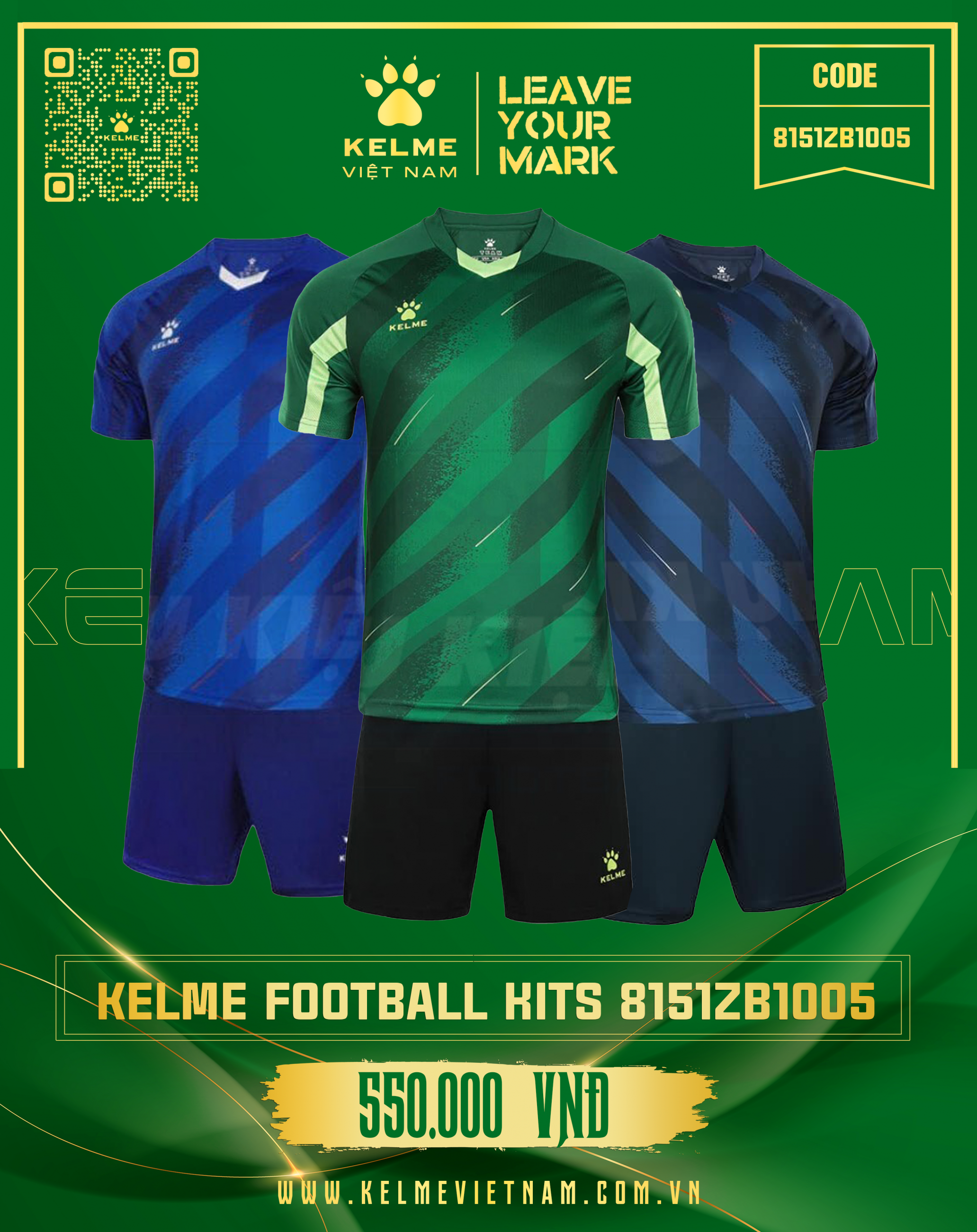 KELME FOOTBALL KITS 8151ZB1005