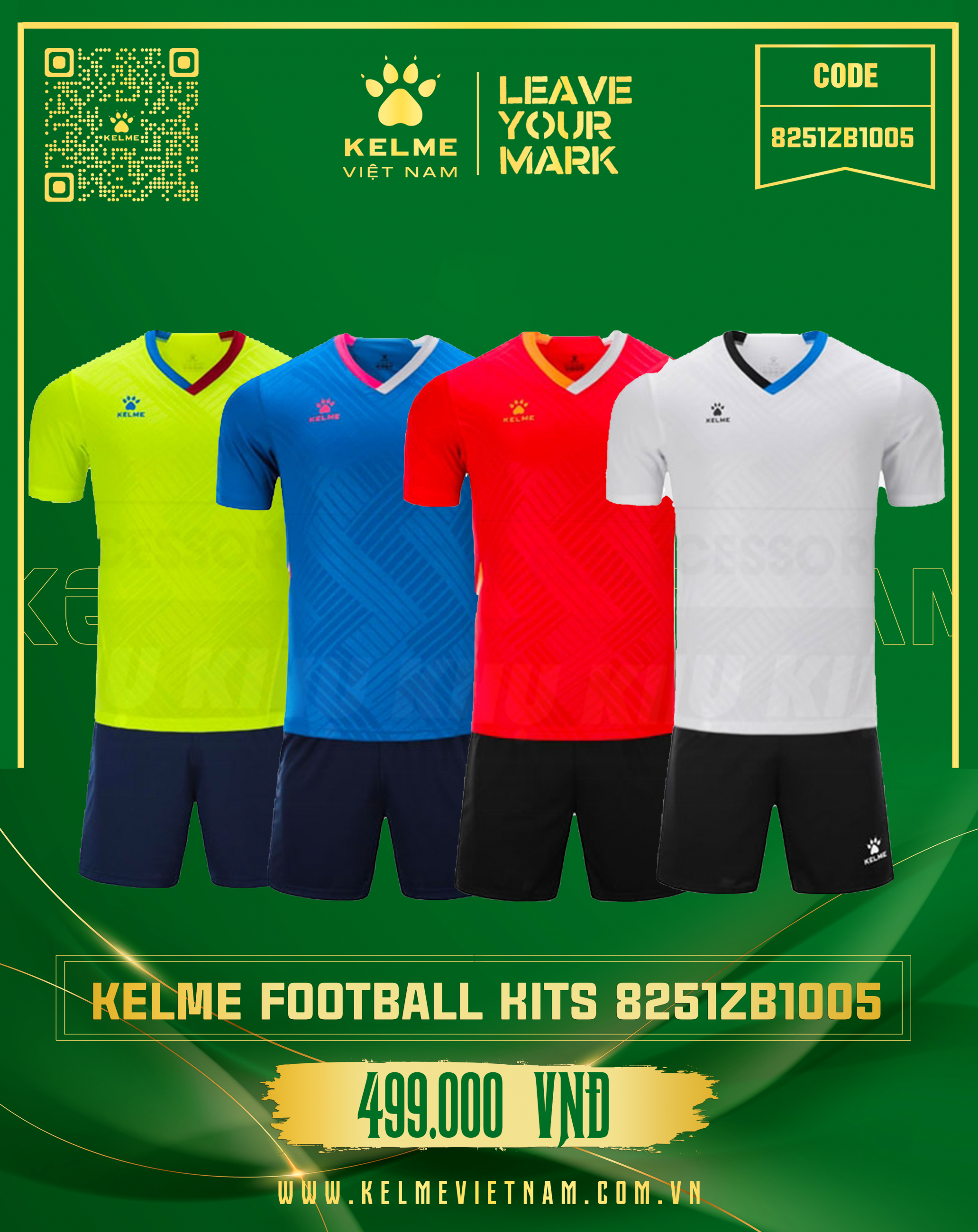 KELME FOOTBALL KITS 8251ZB1005