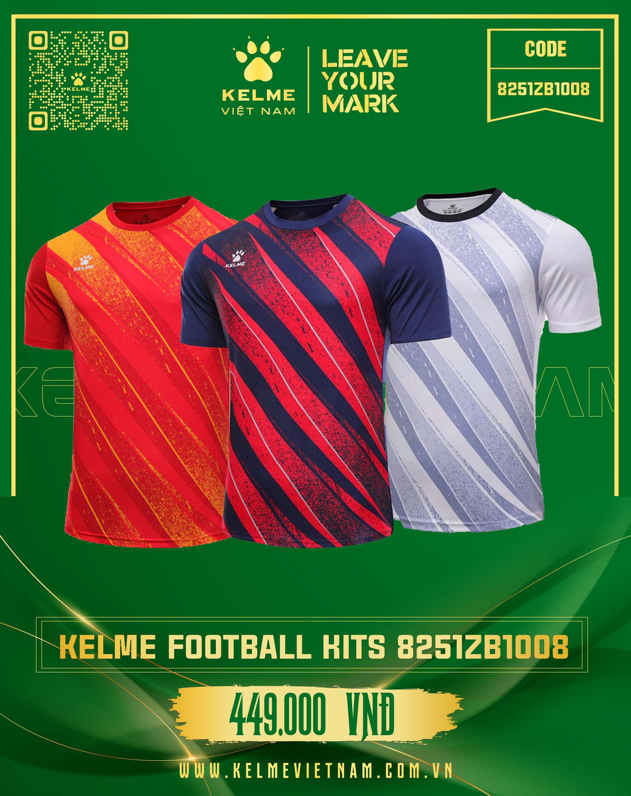 KELME FOOTBALL KITS 8251ZB1008