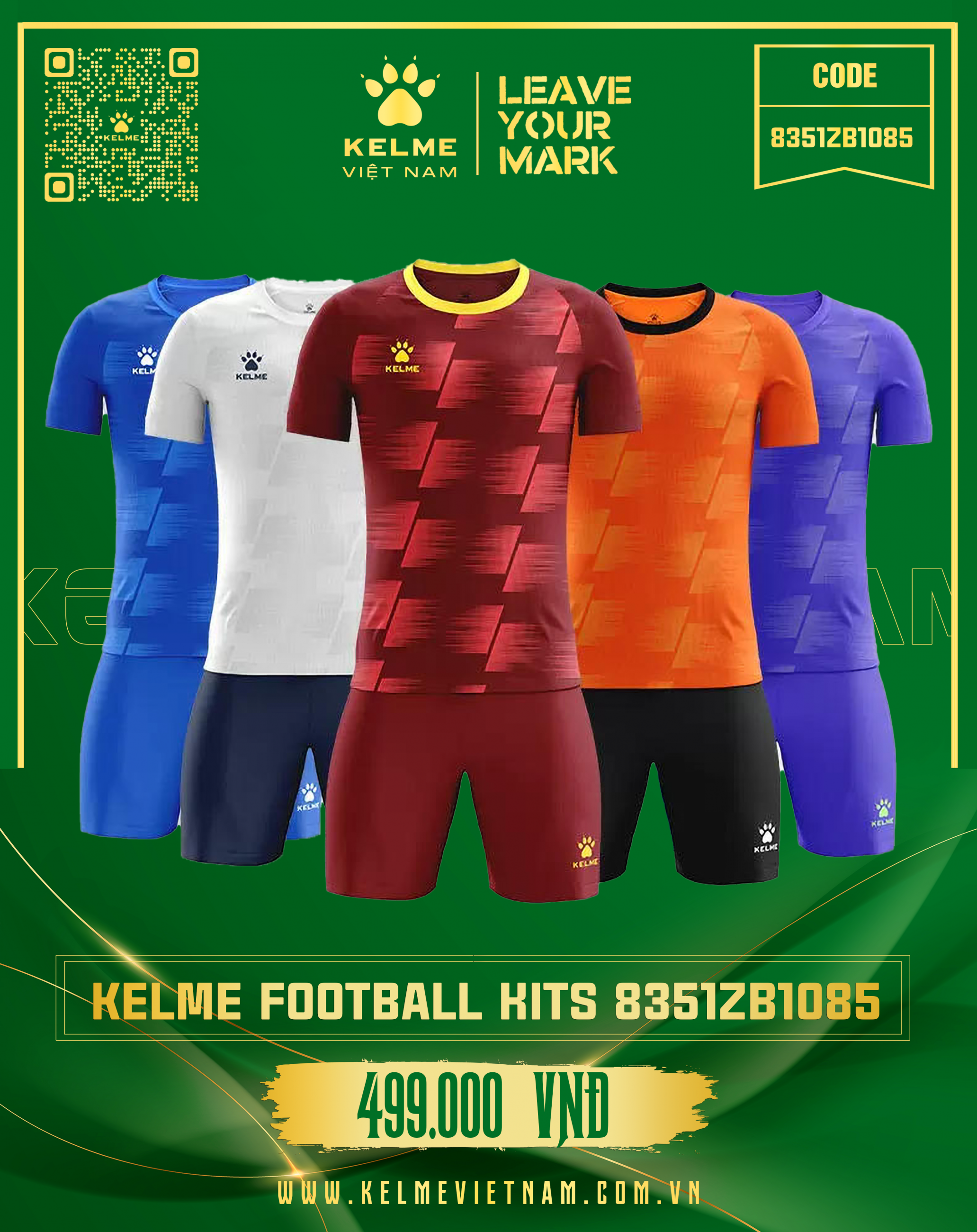 KELME FOOTBALL KITS 8351ZB1085