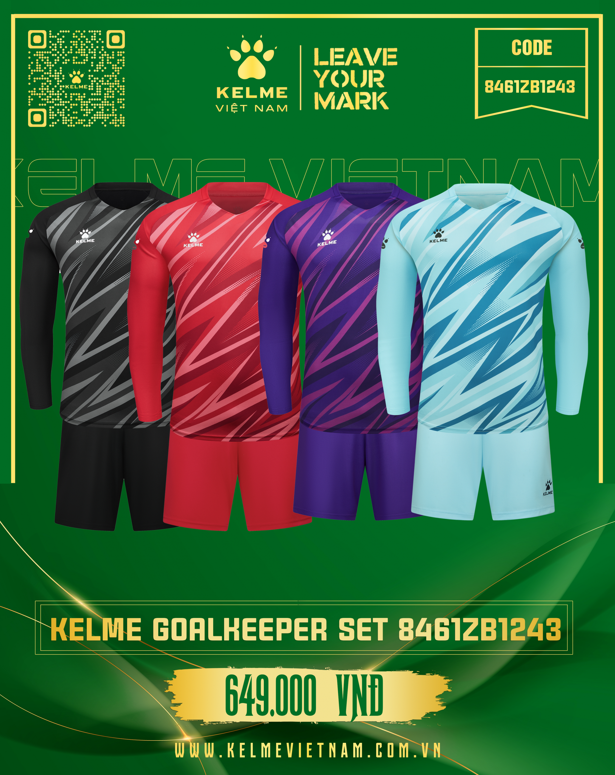 KELME GOALKEEPER SET 8461ZB1243