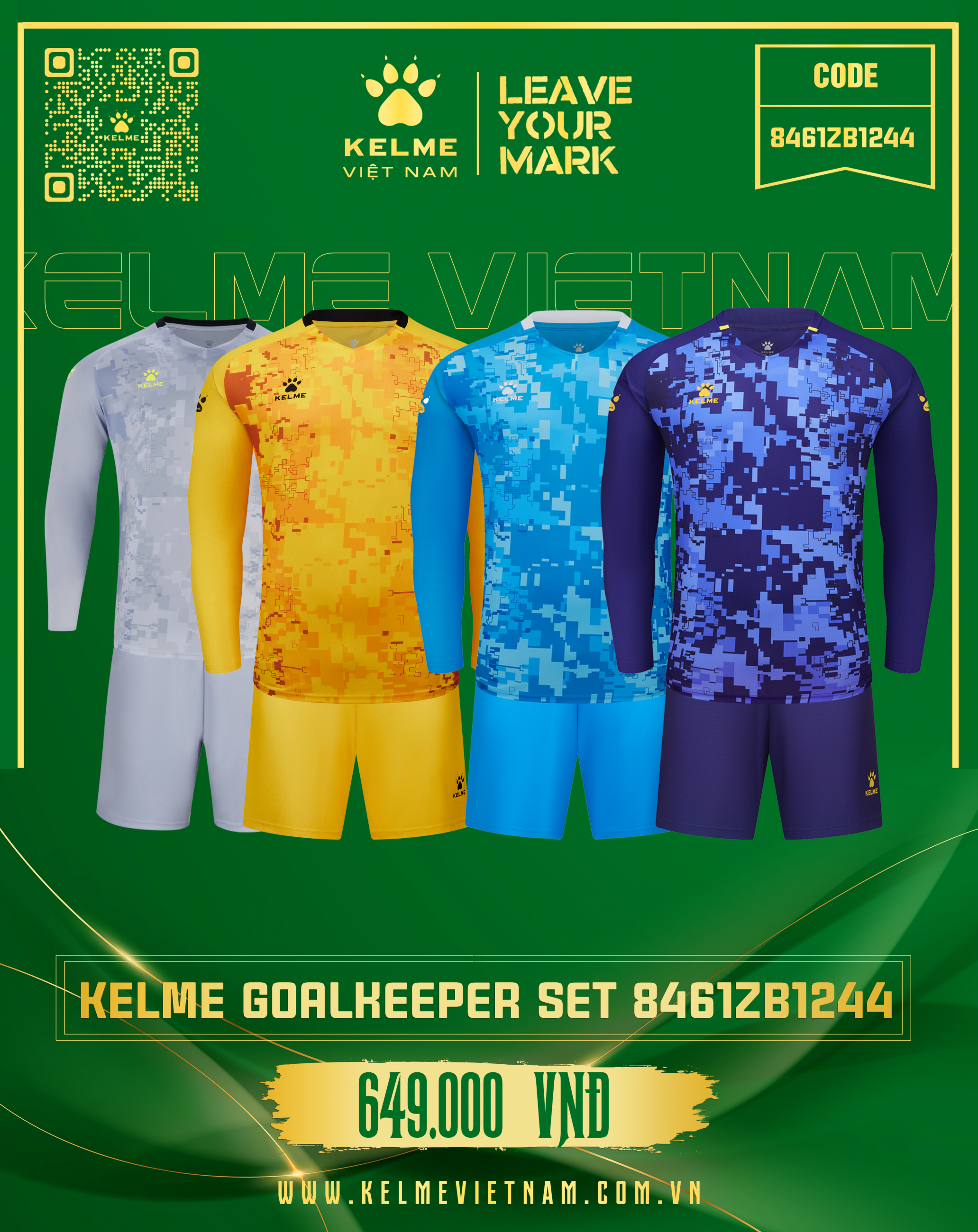 KELME GOALKEEPER SET 8461ZB1244