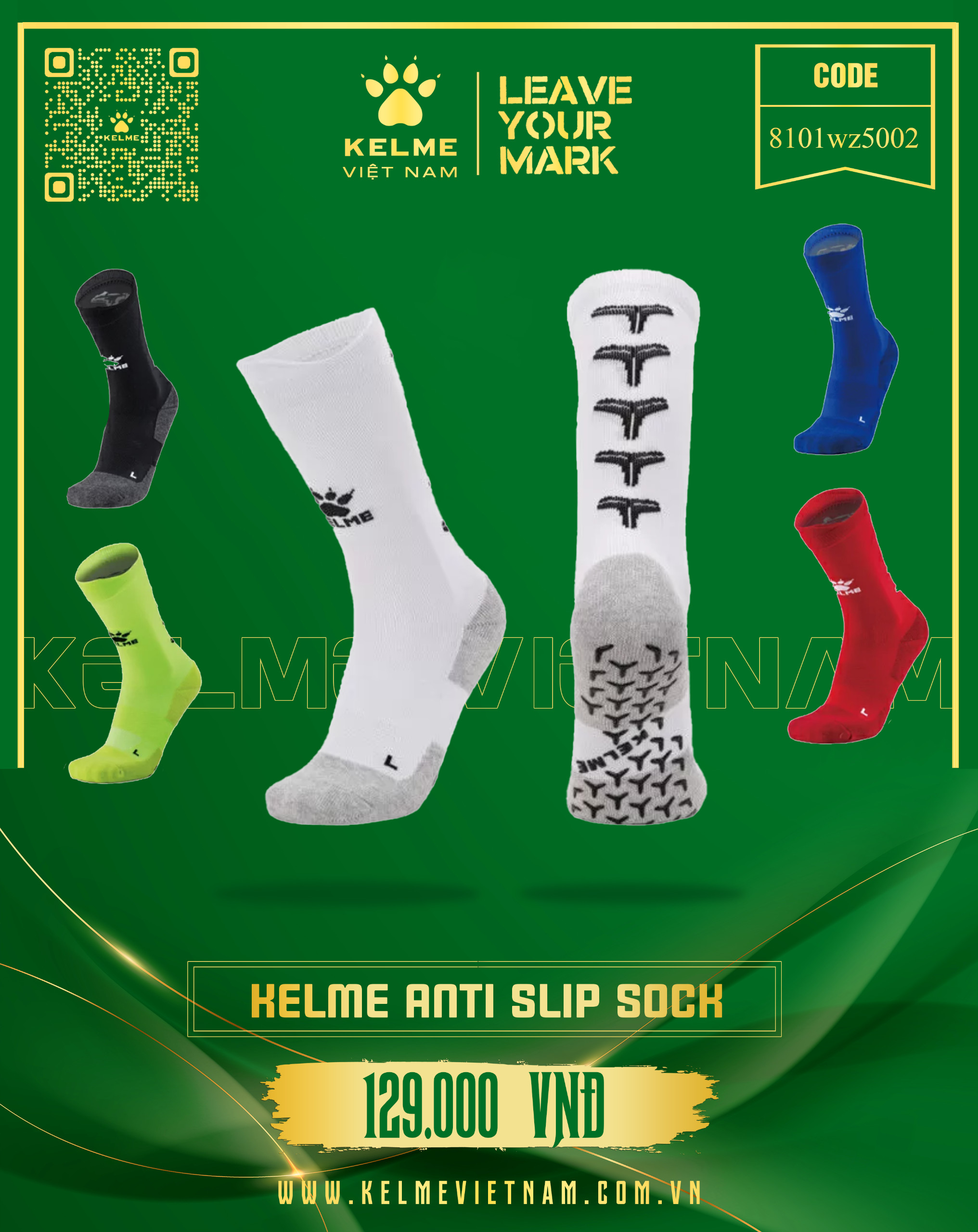 KELME ANTI SLIP SOCK 8101WZ5002