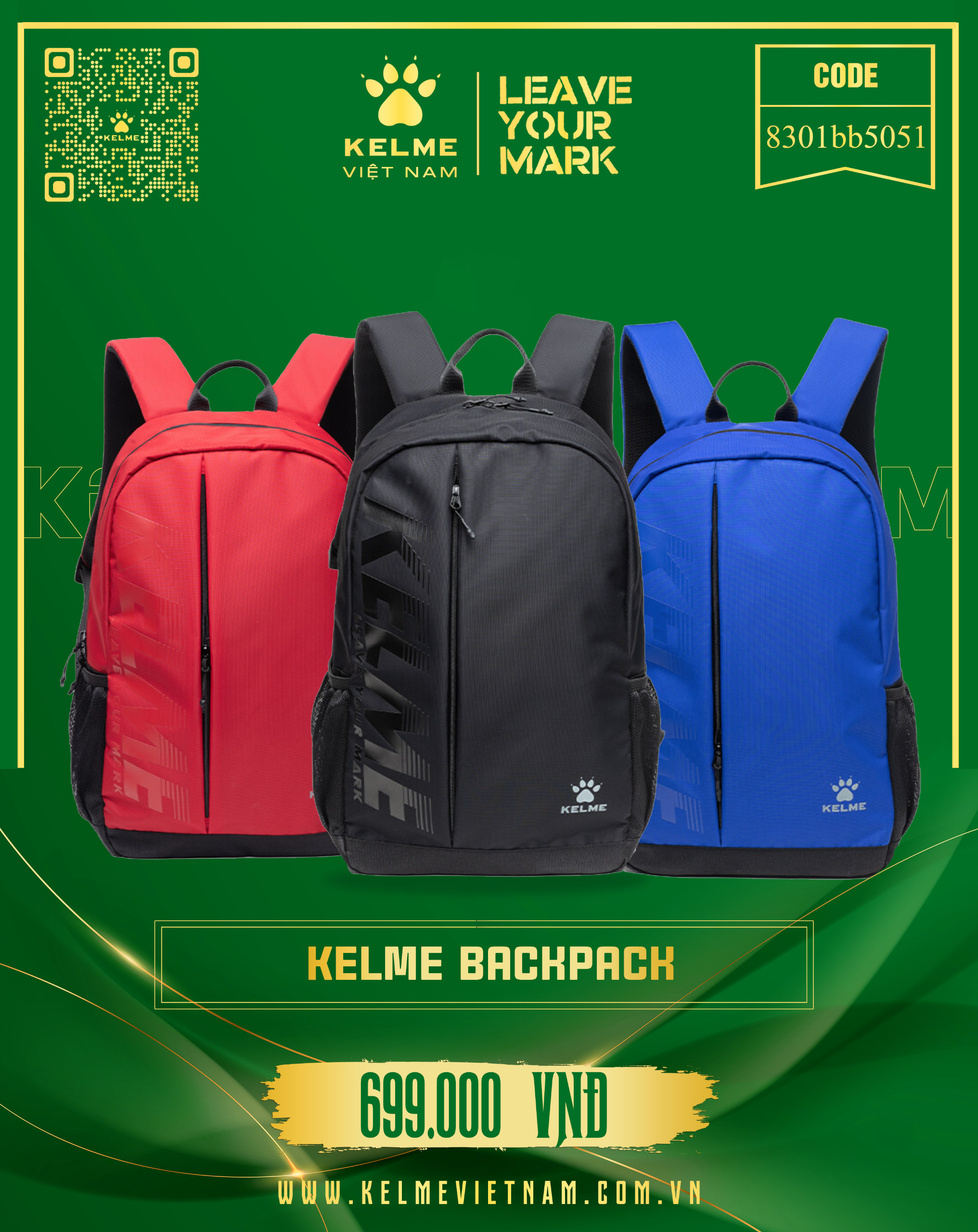 KELME BACKPACK 8301BB5051