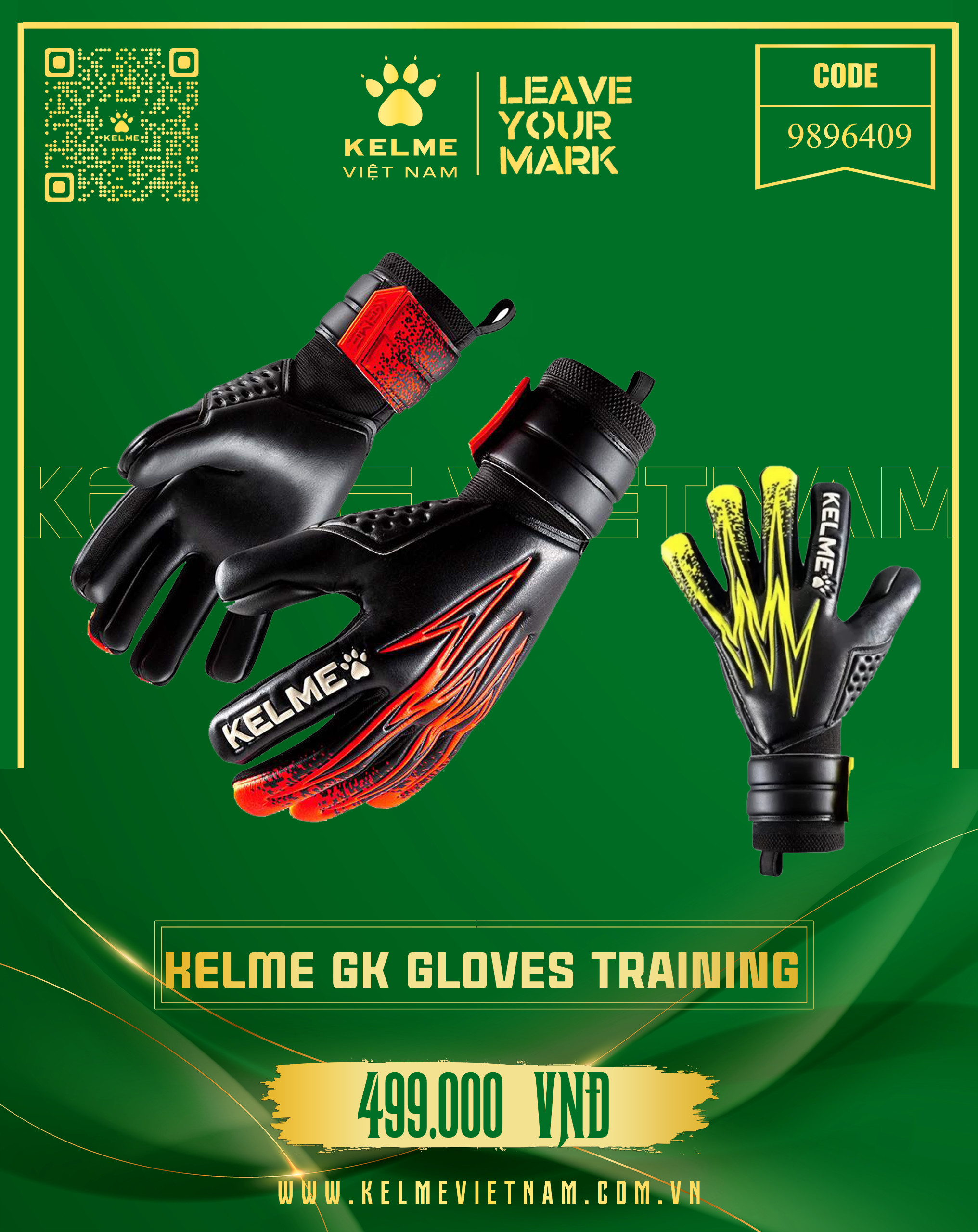 KELME GK GLOVES TRAINING 9896409