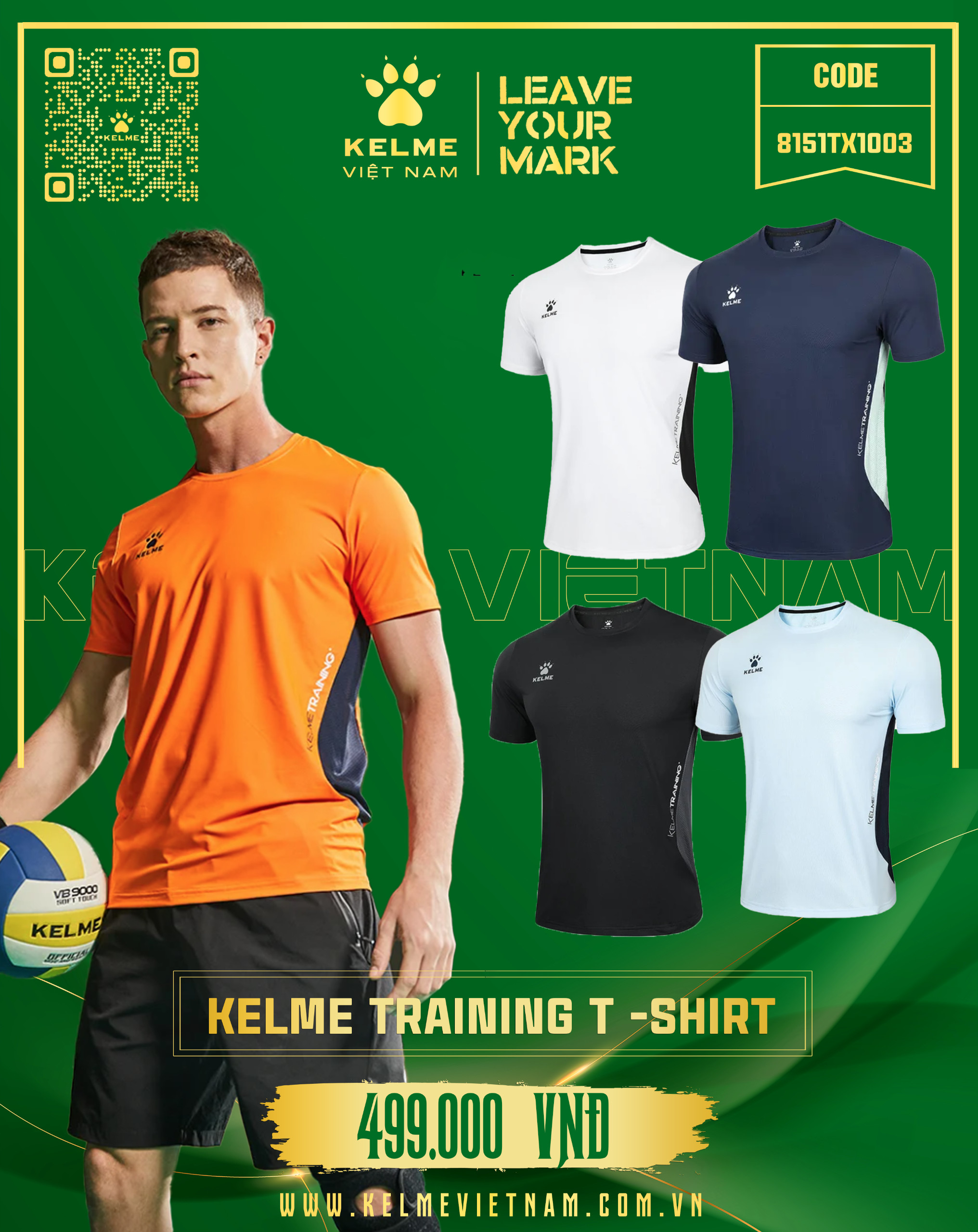 KELME TRAINING T - SHIRT 8151TX1003