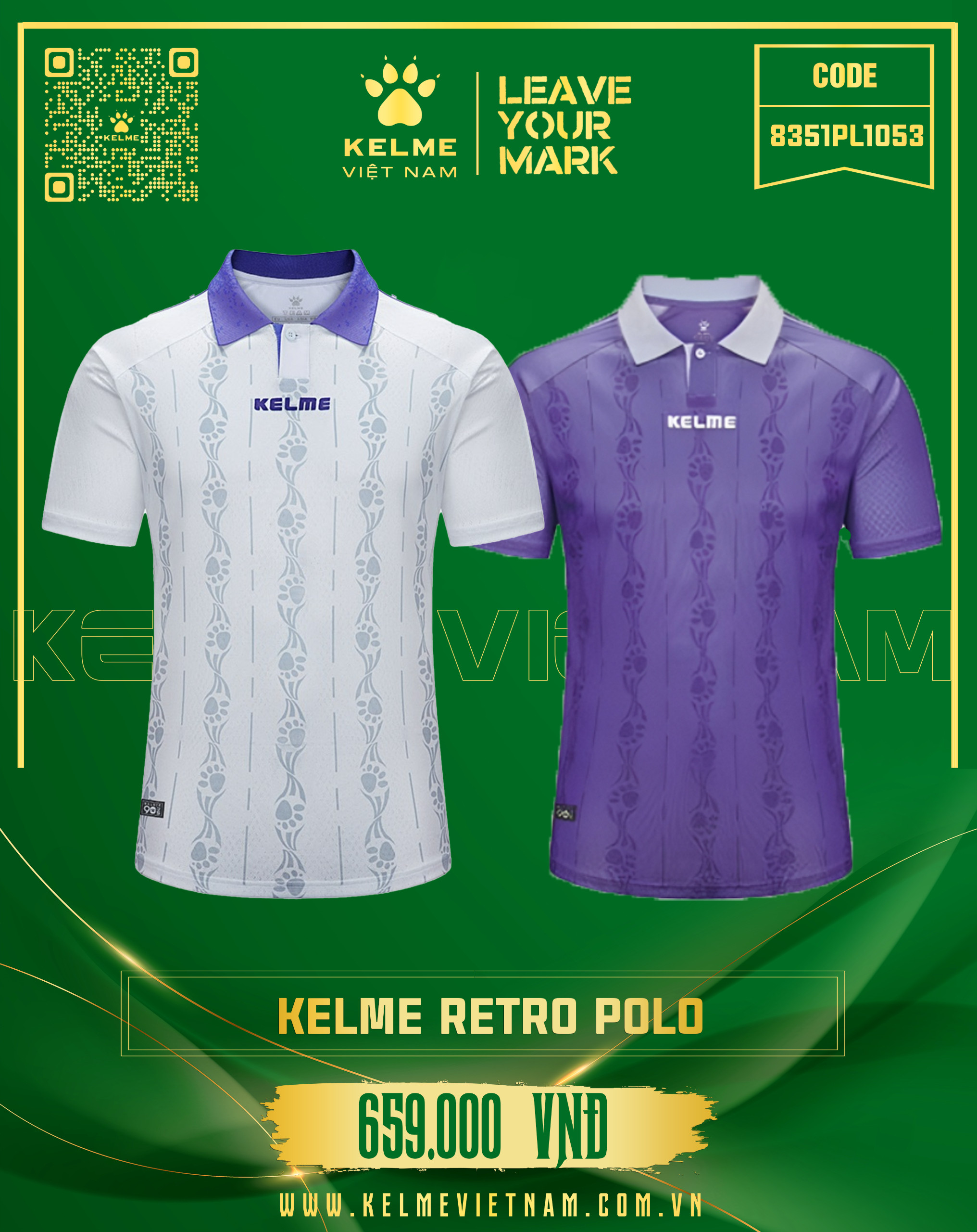KELME RETRO POLO 8351PL1053