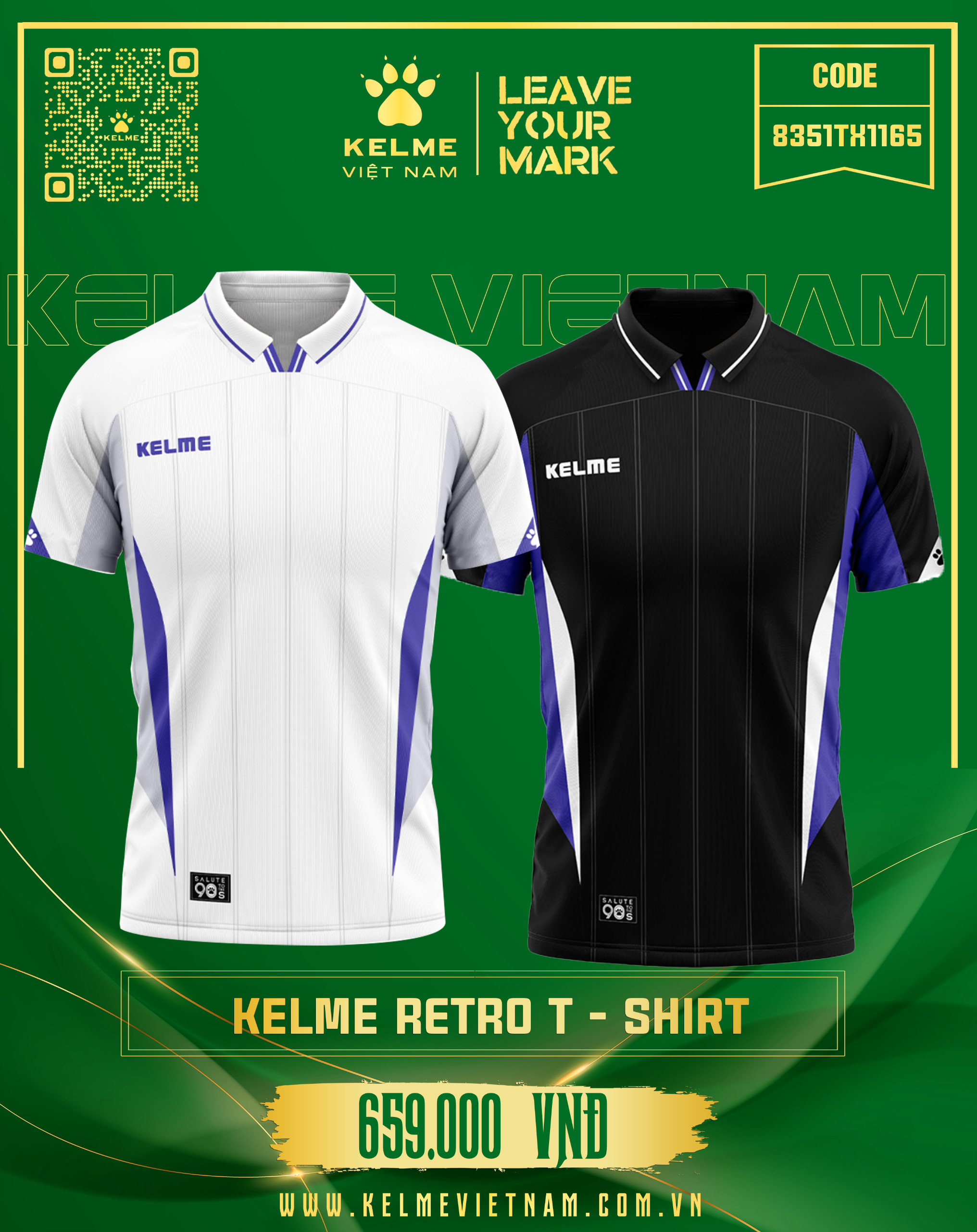 KELME RETRO T - SHIRT 8351TX1165