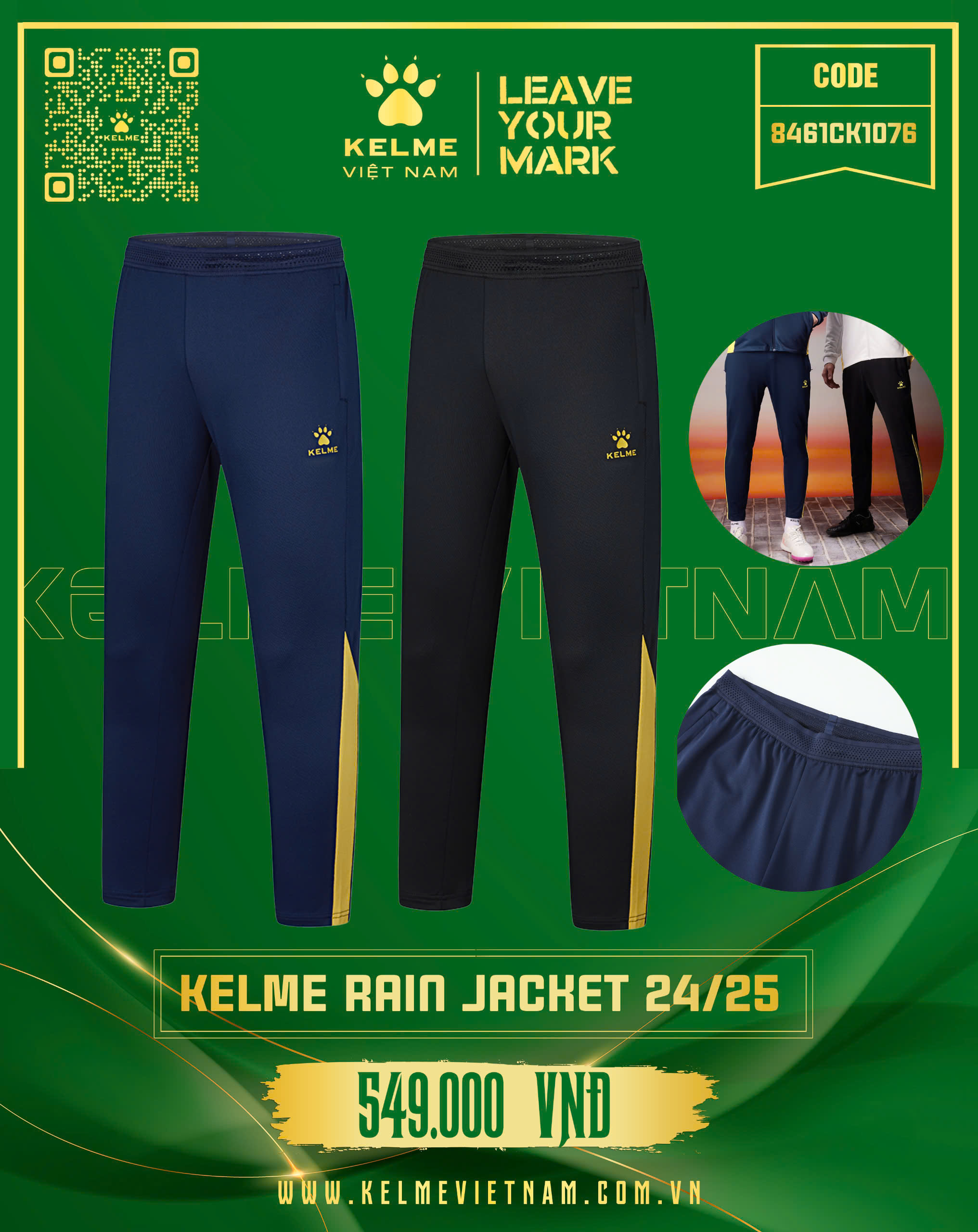 KELME RAIN JACKET 24/25