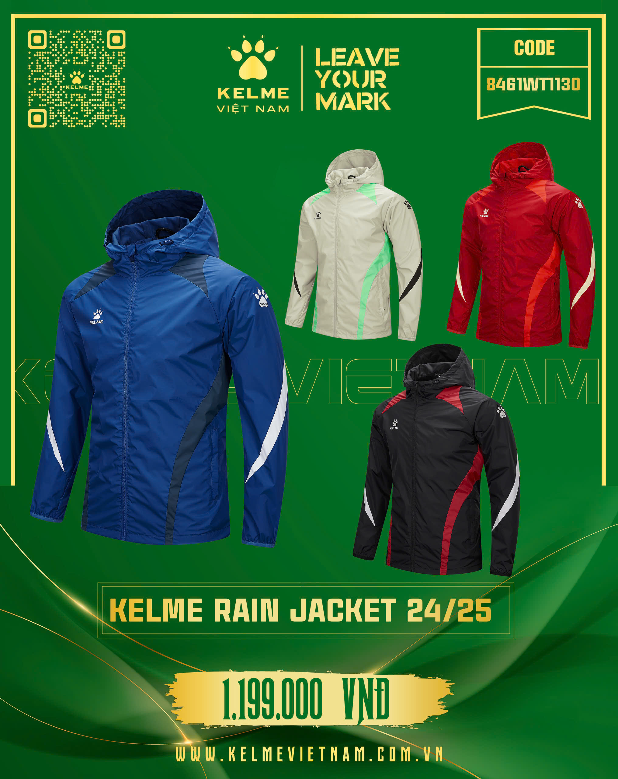 KELME RAIN JACKET 24/25