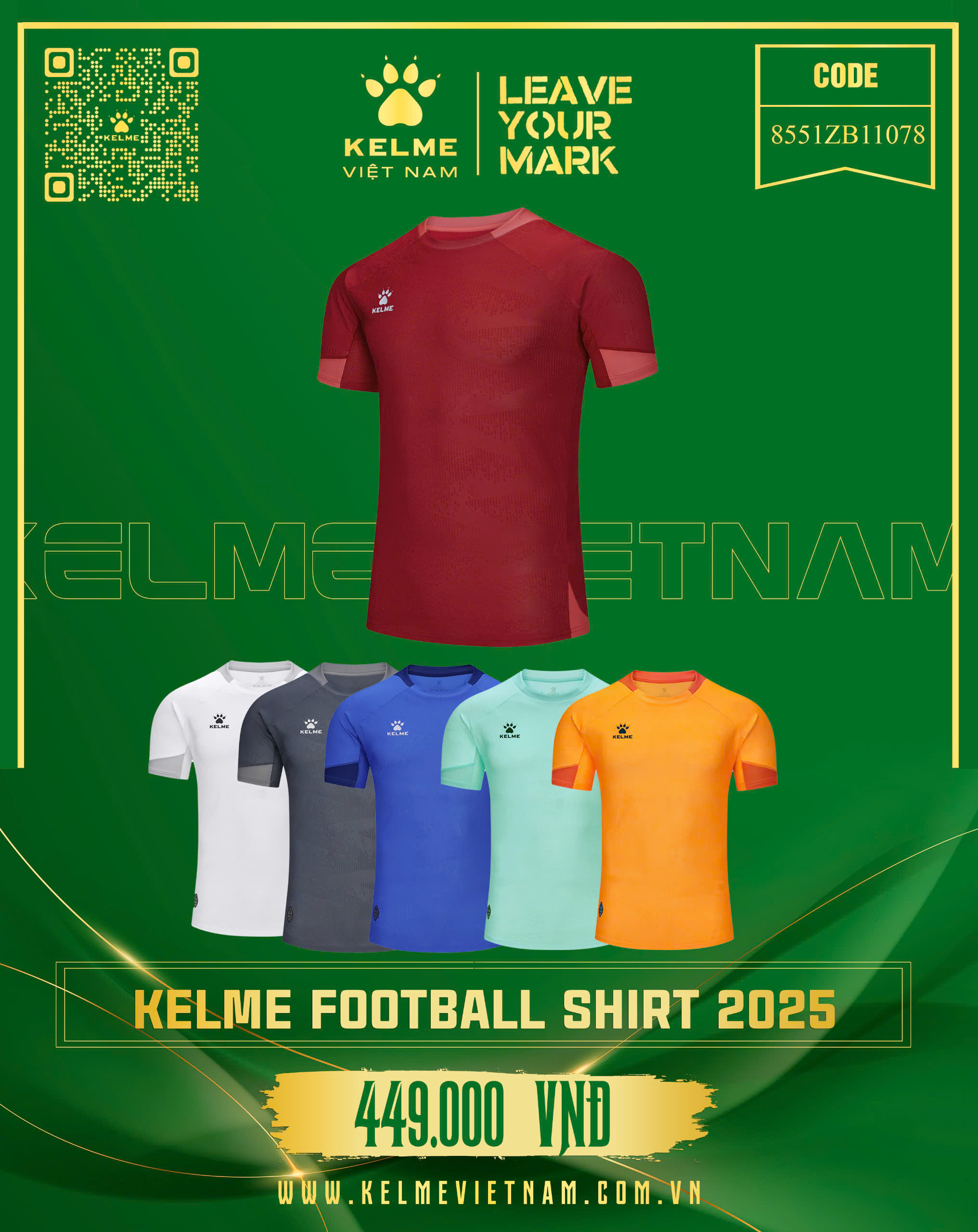 KELME FOOTBALL SHIRT 2025