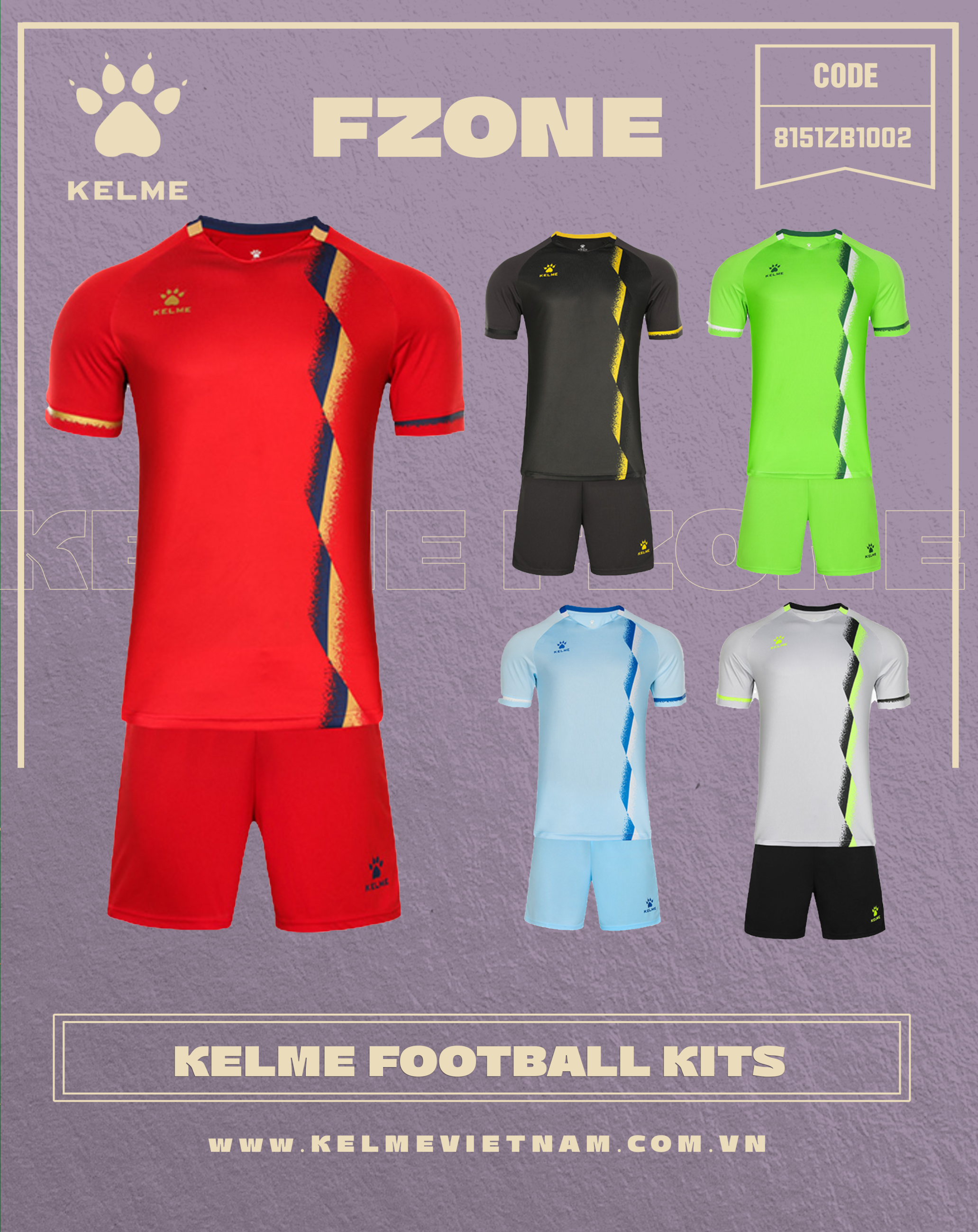 KELME FOOTBALL KITS 8151ZB1002