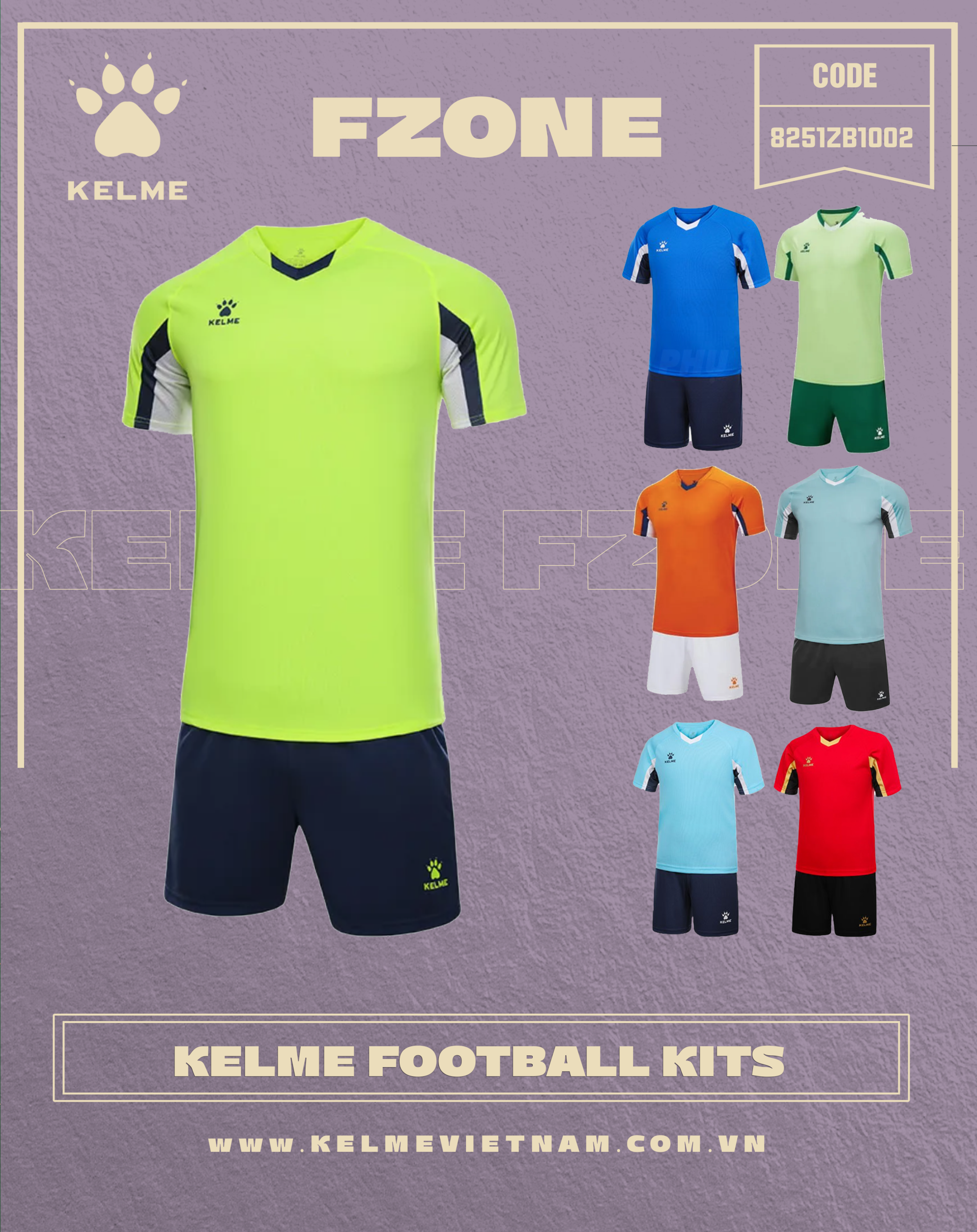KELME FOOTBALL KITS 8251ZB1002