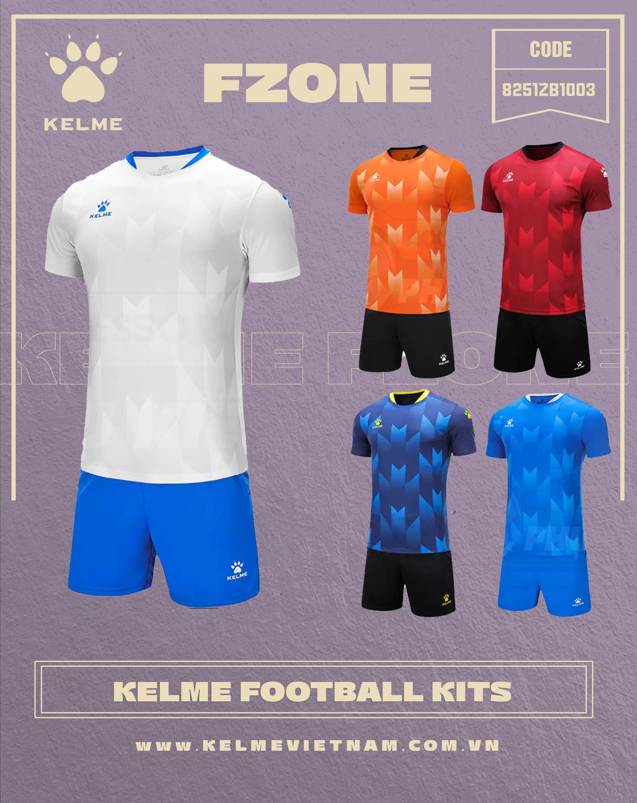 KELME FOOTBALL KITS 8251ZB1003