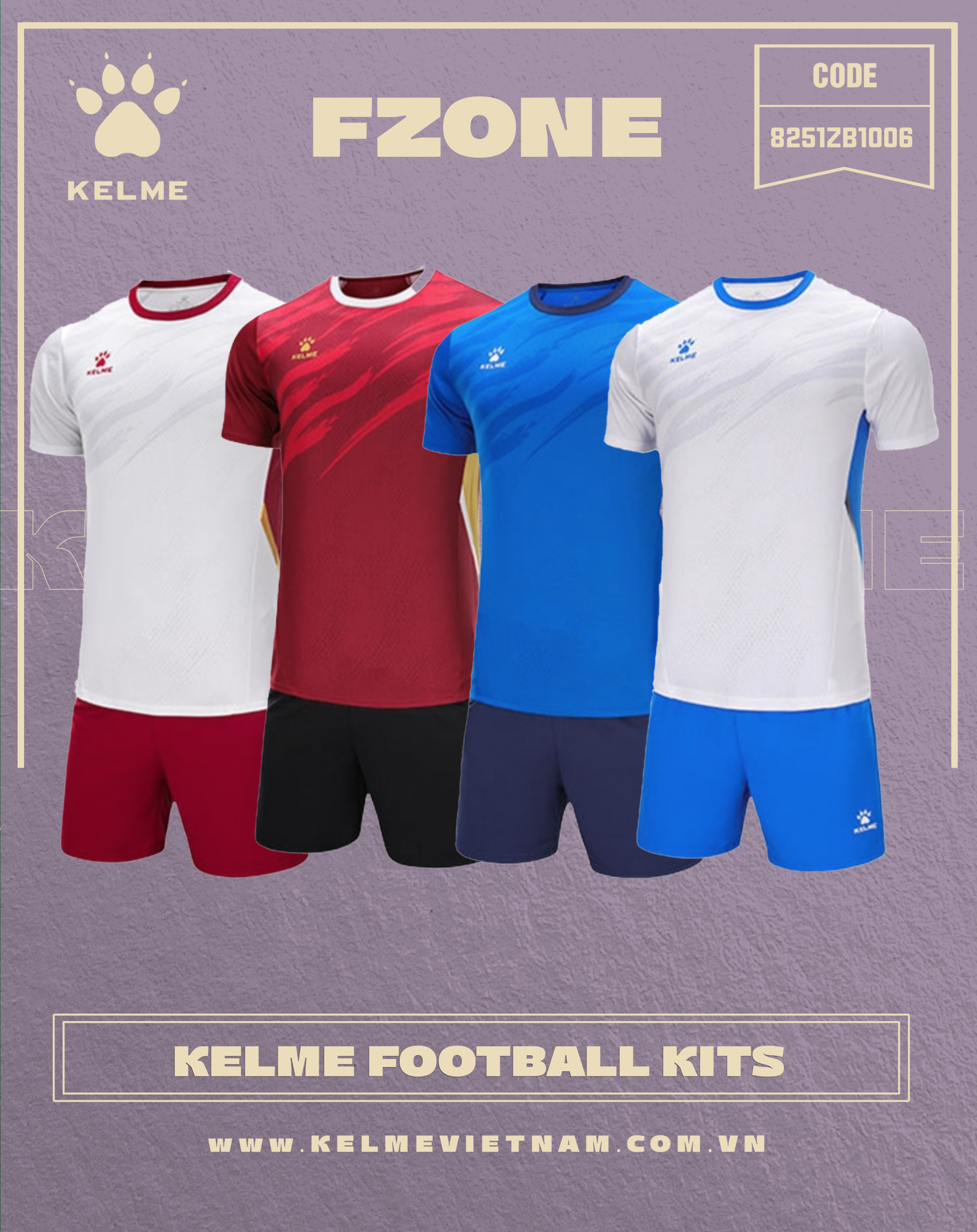 KELME FOOTBALL KITS 8251ZB1006