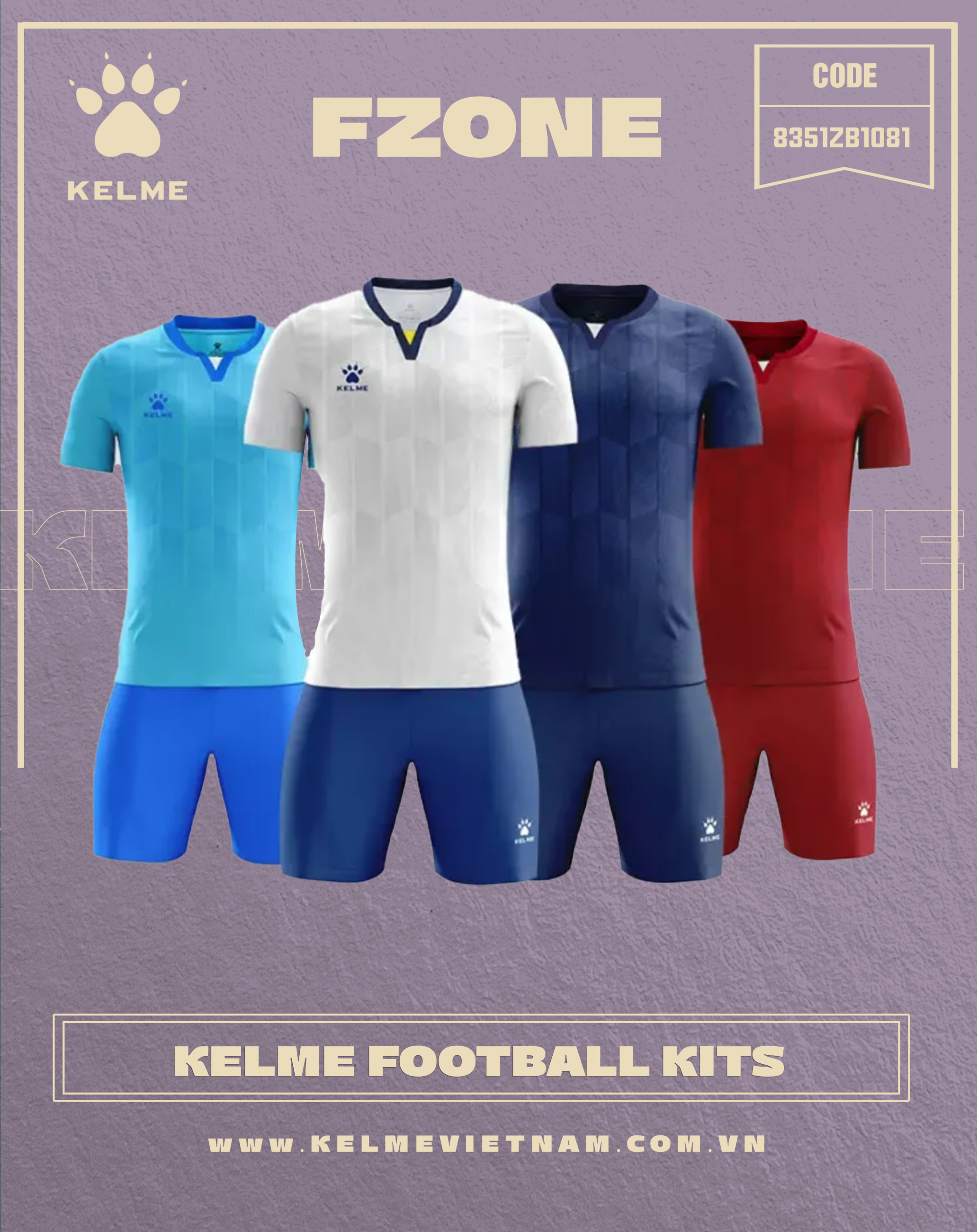 KELME FOOTBALL KITS 8351ZB1081