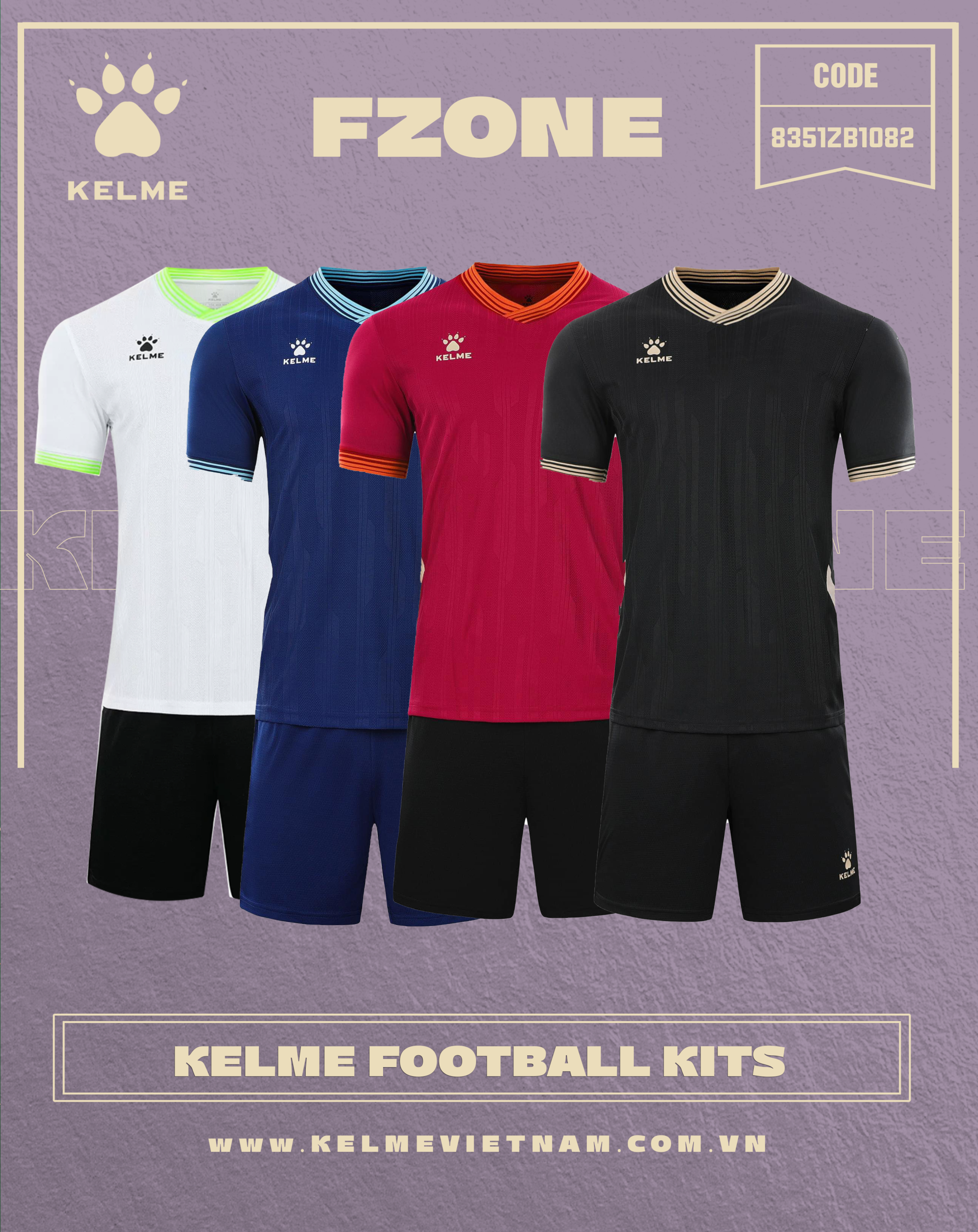 KELME FOOTBALL KITS 8351ZB1082