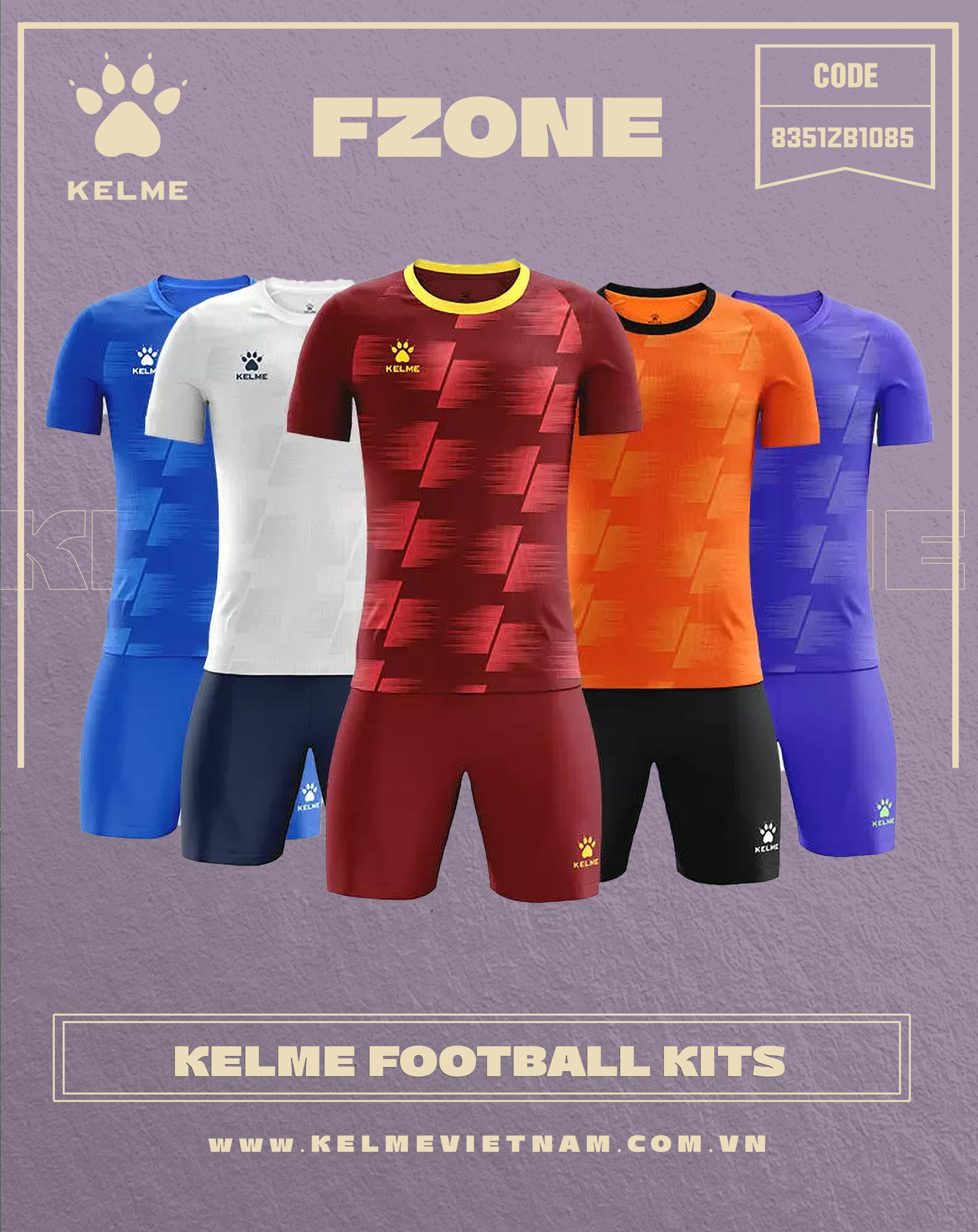 KELME FOOTBALL KITS 8351ZB1085