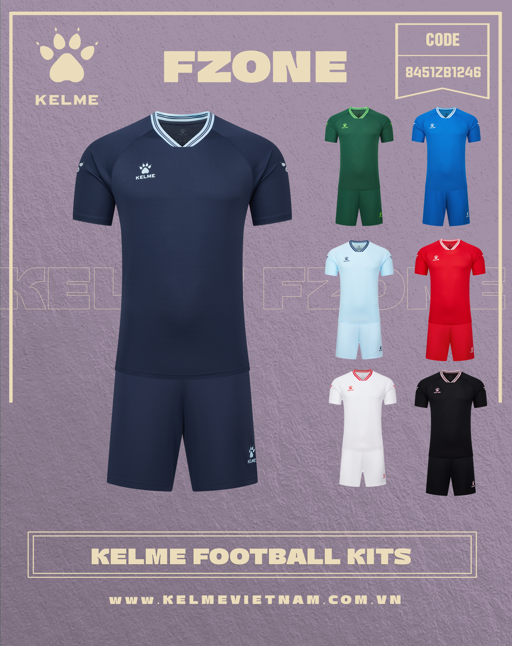 KELME FOOTBALL KITS 8451ZB1246