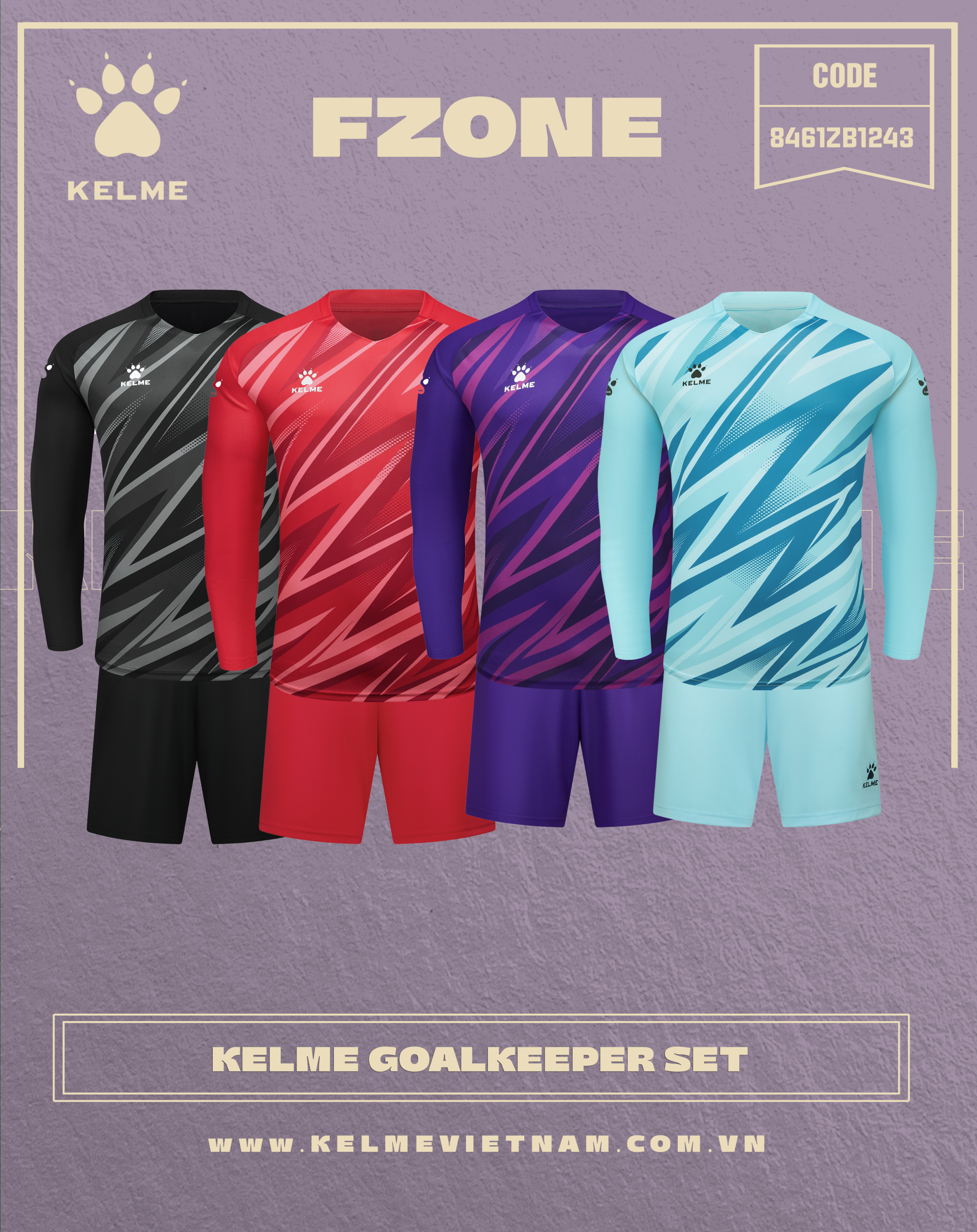 KELME GOALKEEPER SET 8461ZB1243