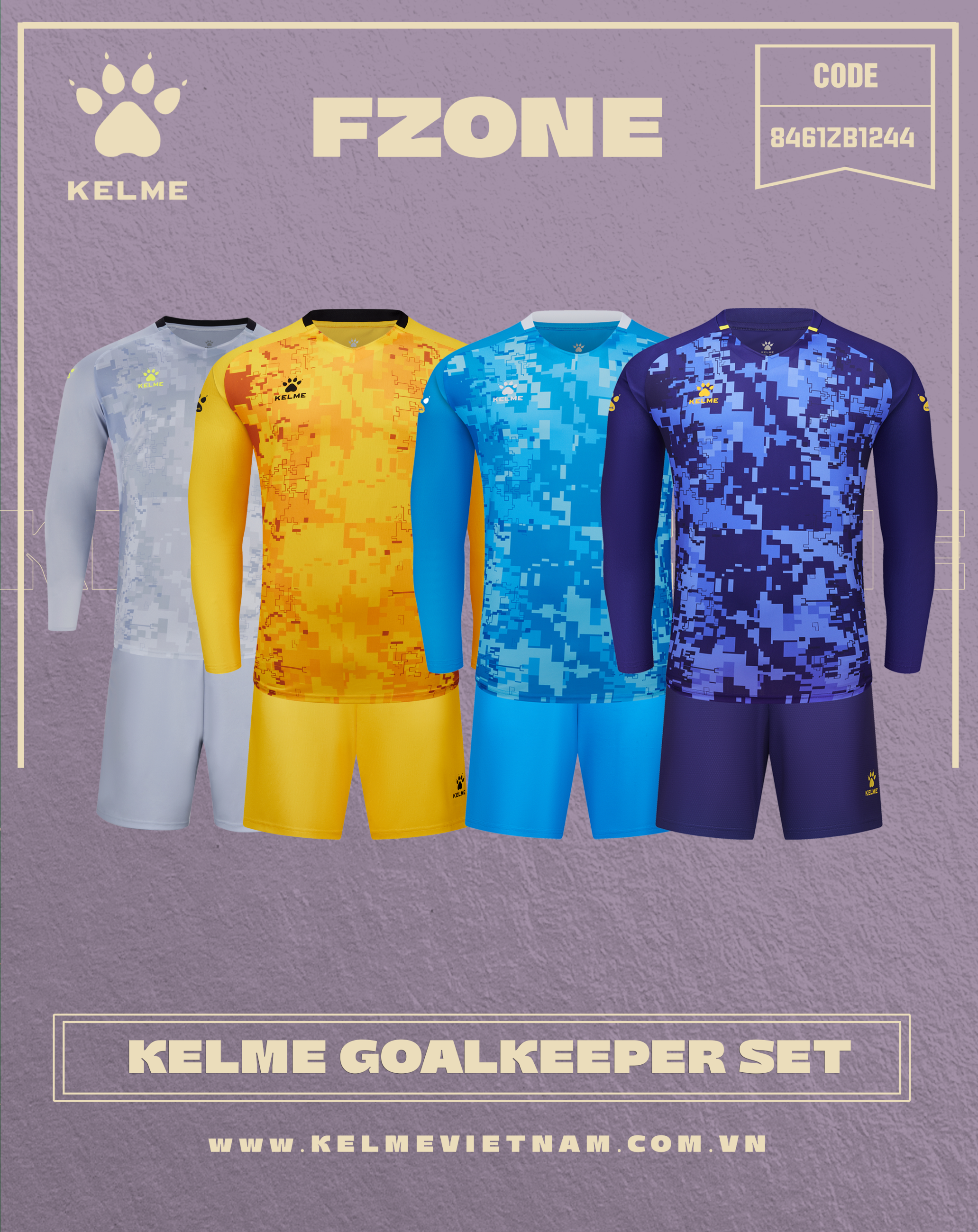 KELME GOALKEEPER SET 8461ZB1244