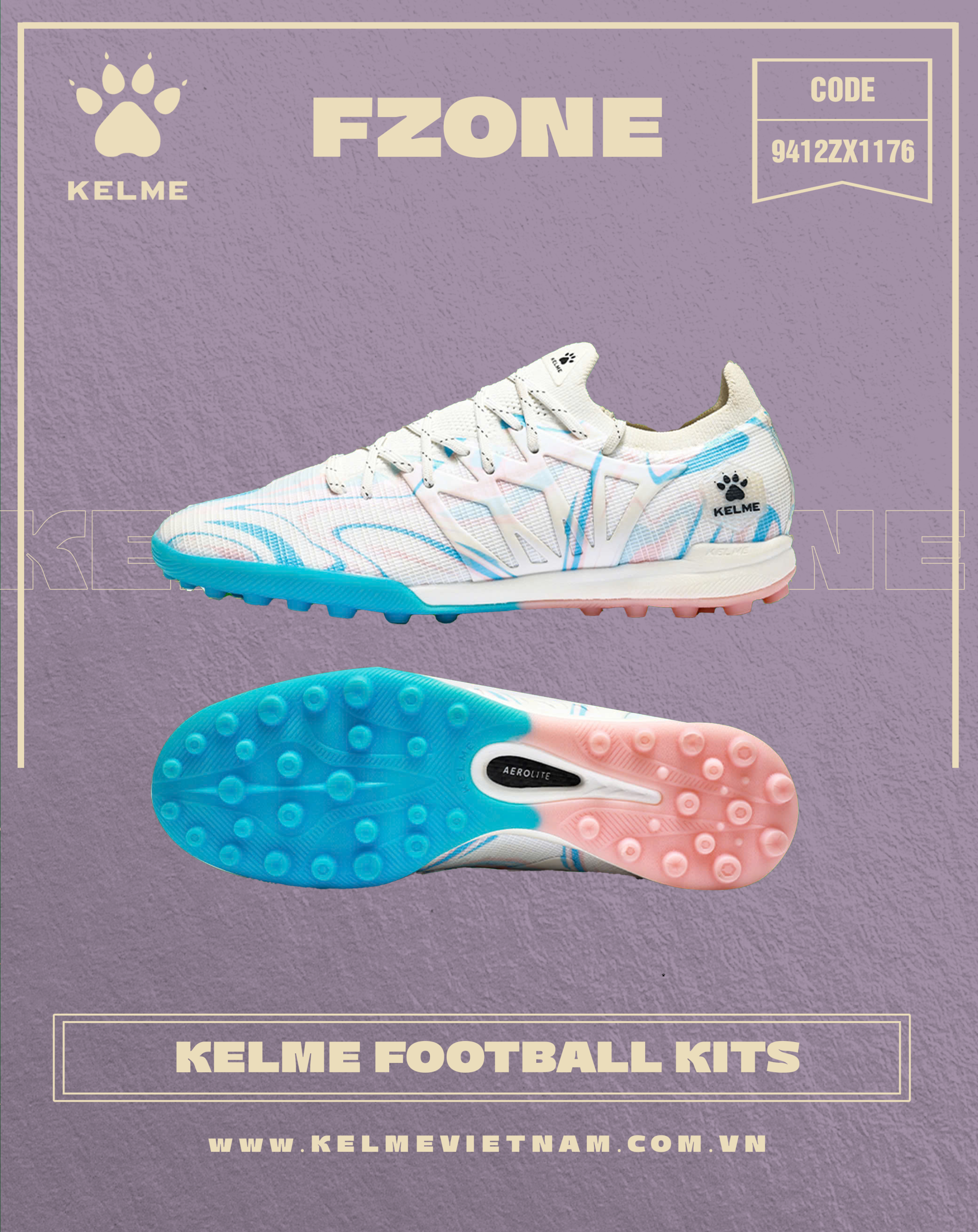 WHITE JADE FOOTBALL SHOES TF