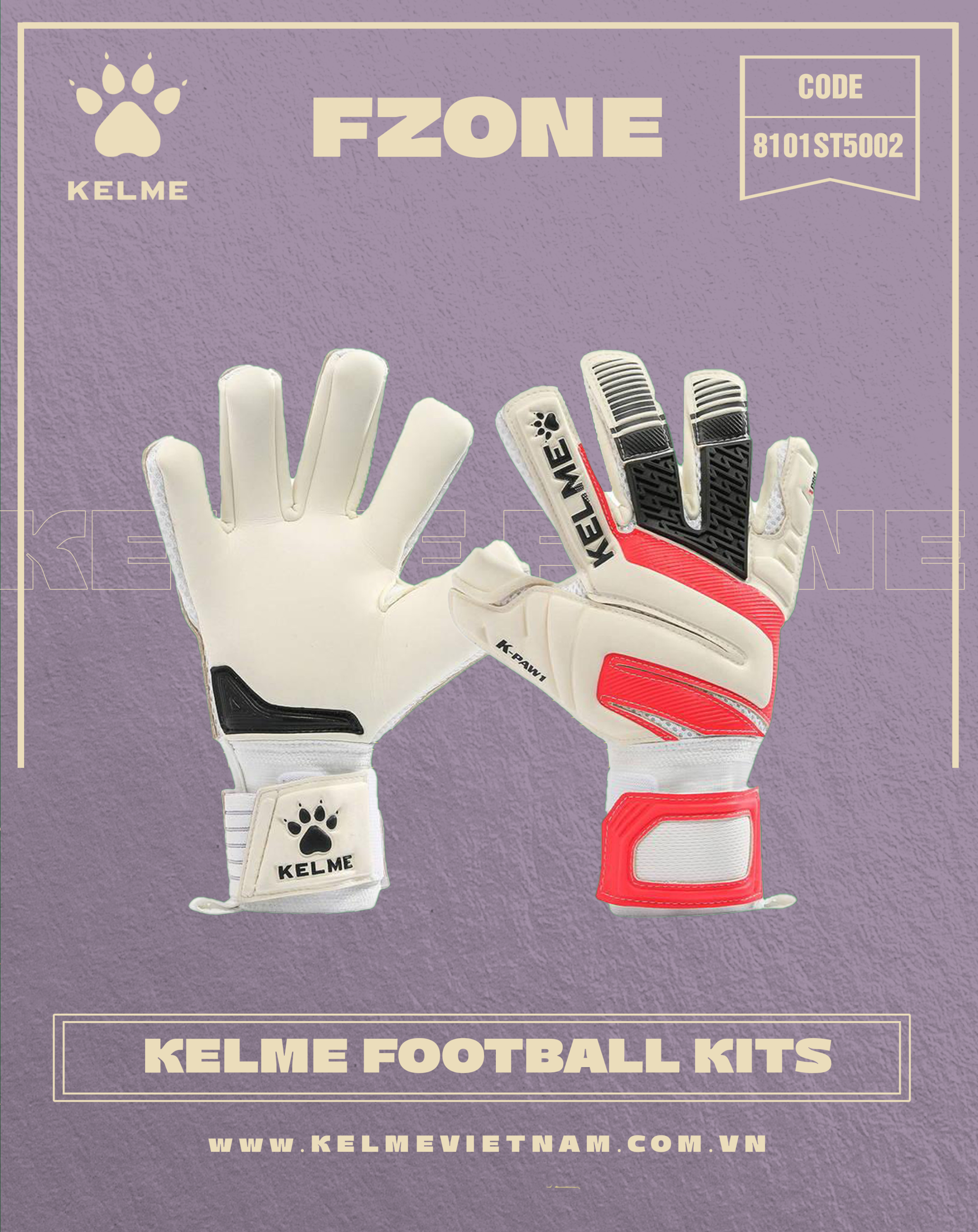 KELME GK GLOVES TOP ONE 8101ST5002