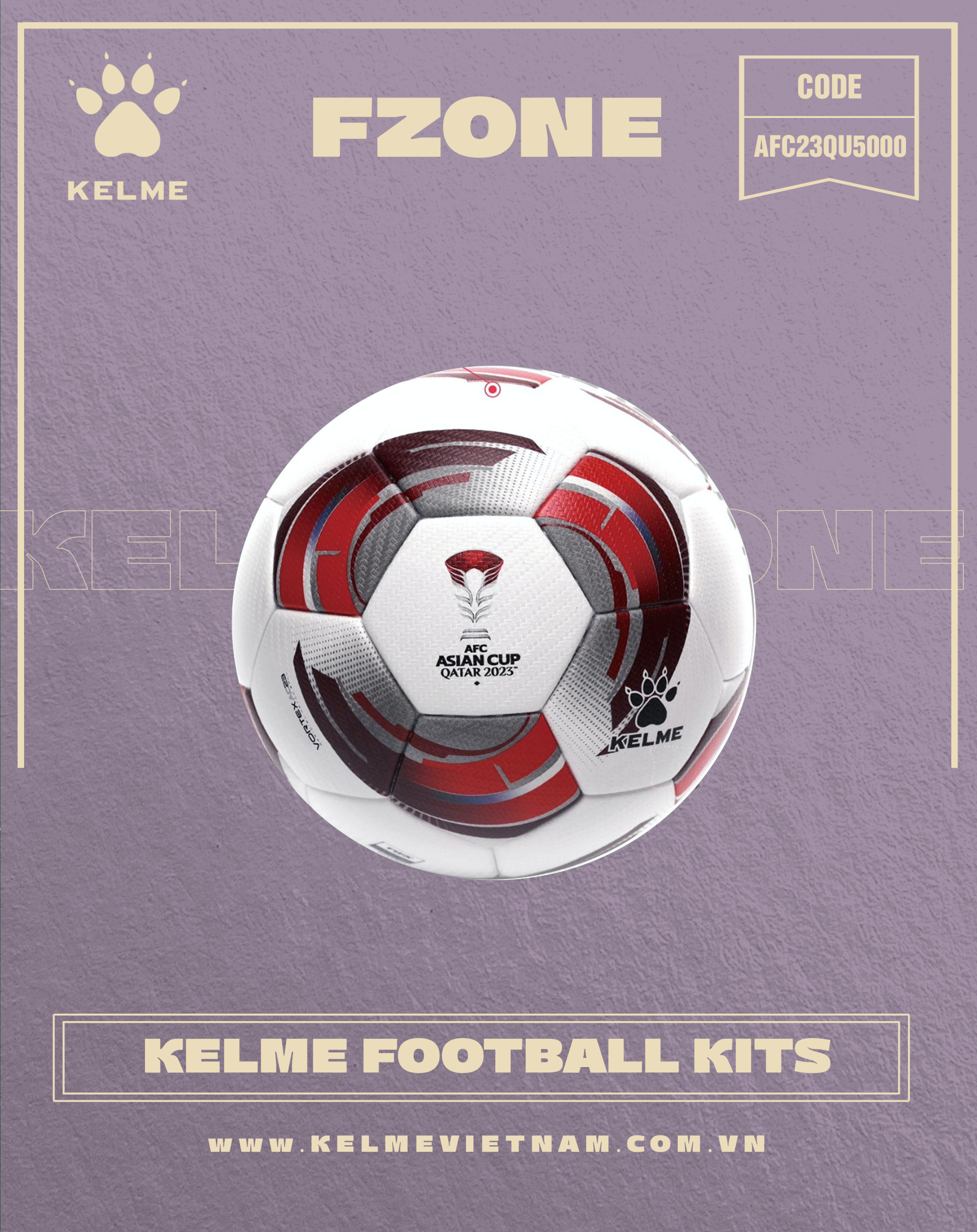 KELME 23 AFC ASIAN CUP OFFICIAL MATCH BALL