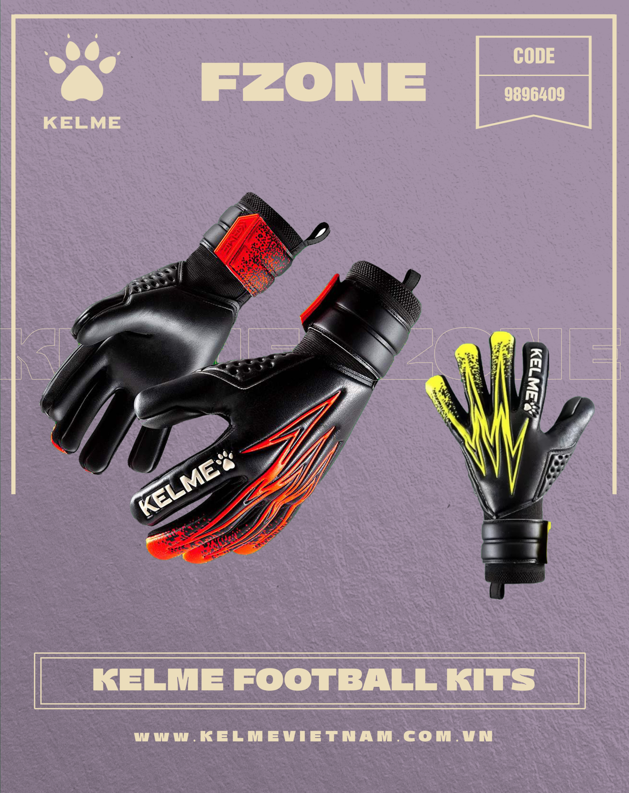 KELME GK GLOVES TRAINING 9896409