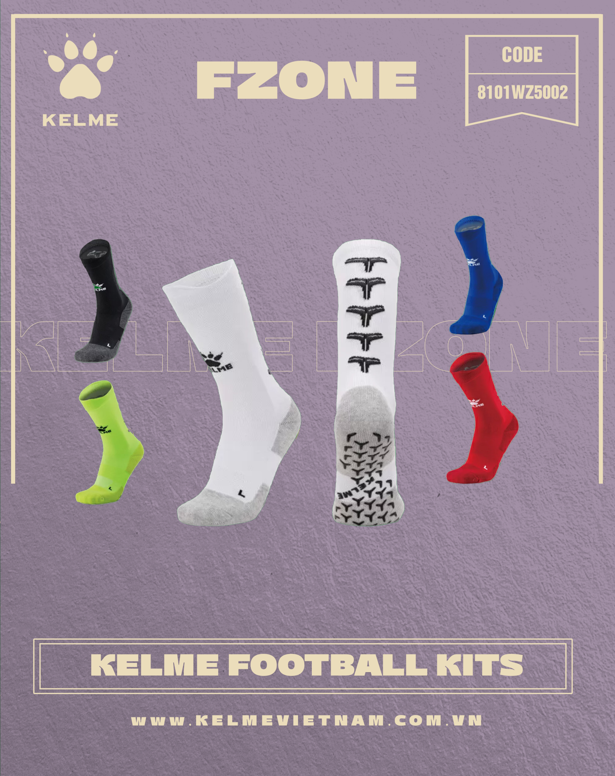 KELME ANTI SLIP SOCK 8101WZ5002