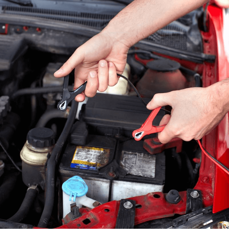 Cách nối hai bình ắc quy khi xe hết bình giữa đường