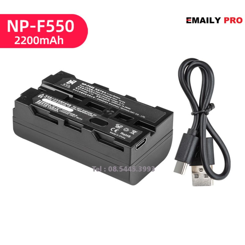 PIN F550-2200mAh + Sạc nhanh USB