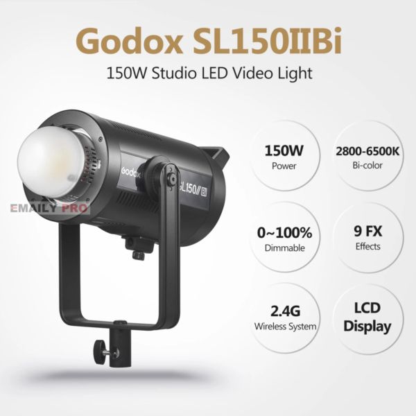 Đèn Led Godox SL150 II Bi Color 2800k-6500k Video light 