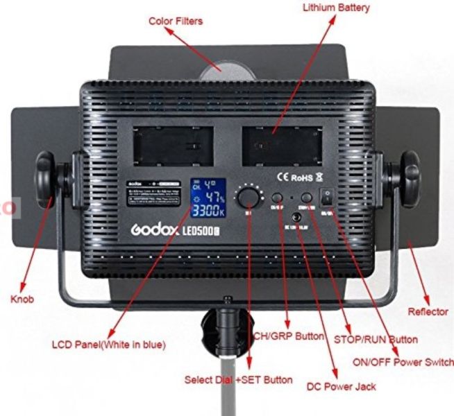 Đèn Led Godox 500C - Đèn Godox 500C Bi-Color