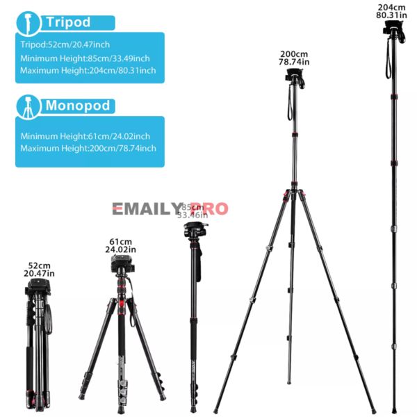 Chân Máy Ảnh Đa Năng Tripod Andoer TTT-02 