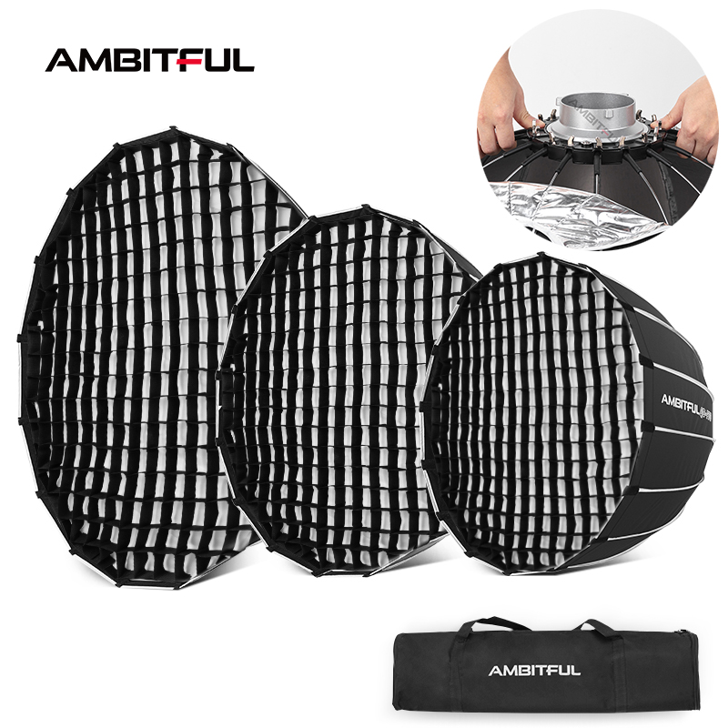 Softbox Deep Parabolic AMBITFUL 70CM - Grid 