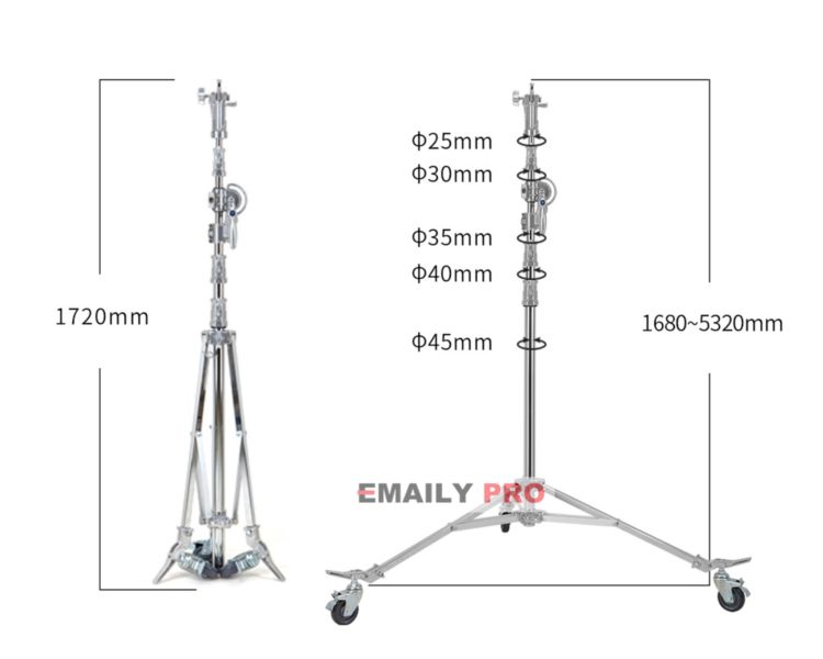 CHÂN BOOM LIGHT STAND M8 <2in1>