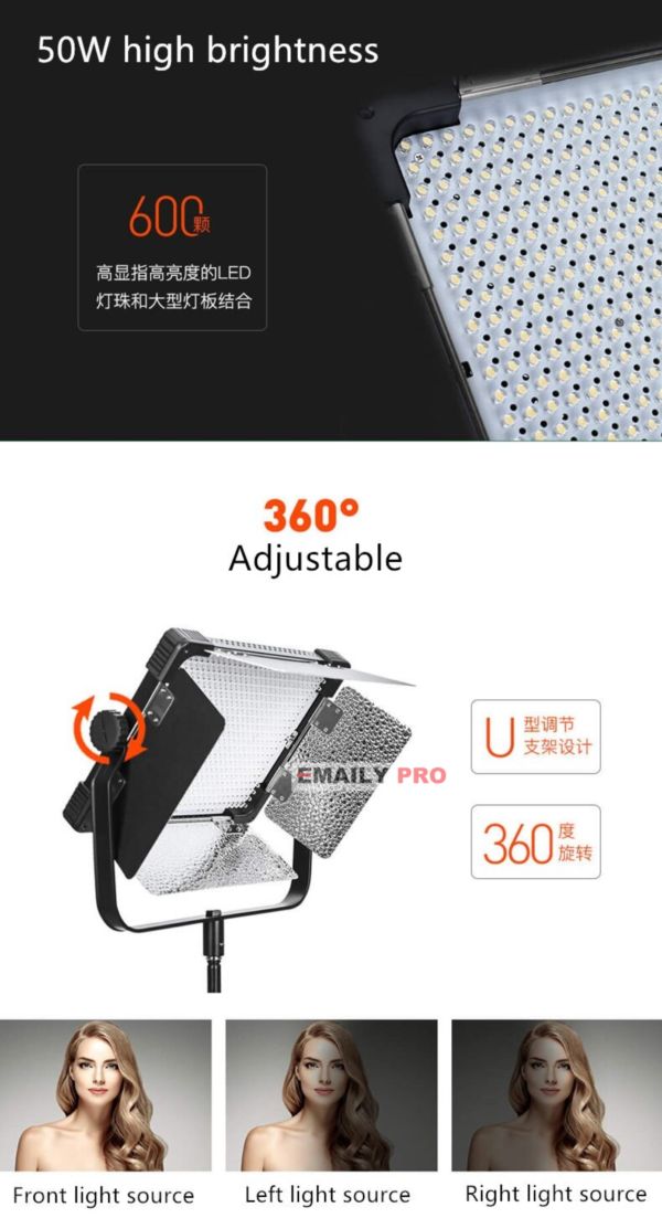  Led Yongnuo YN-6000 Video Light 3200K-5600K Pro