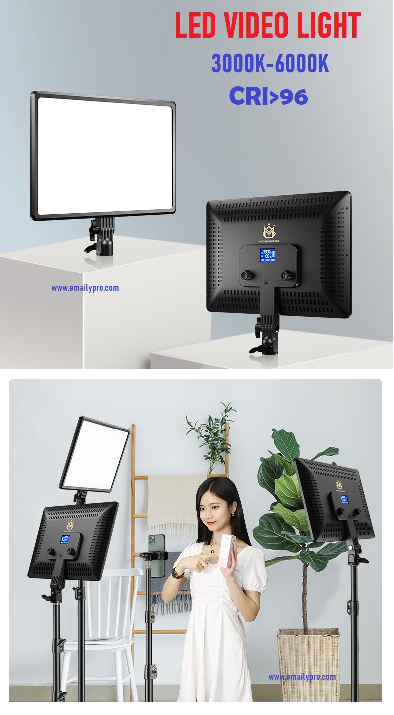 Đèn Video Light Newest A-111 Siêu mỏng 3000-6000K - 50W