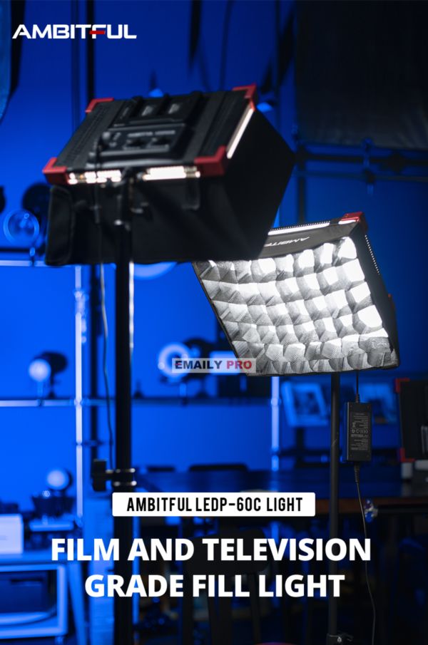 Đèn AMBITFUL LED P60C 60w 3200-5600k - Softbox grid