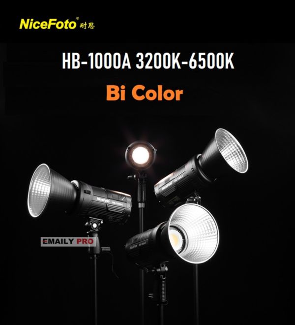 Đèn Video LED Ngoài Trời NiceFoto HB-1000A 3200K-6500K