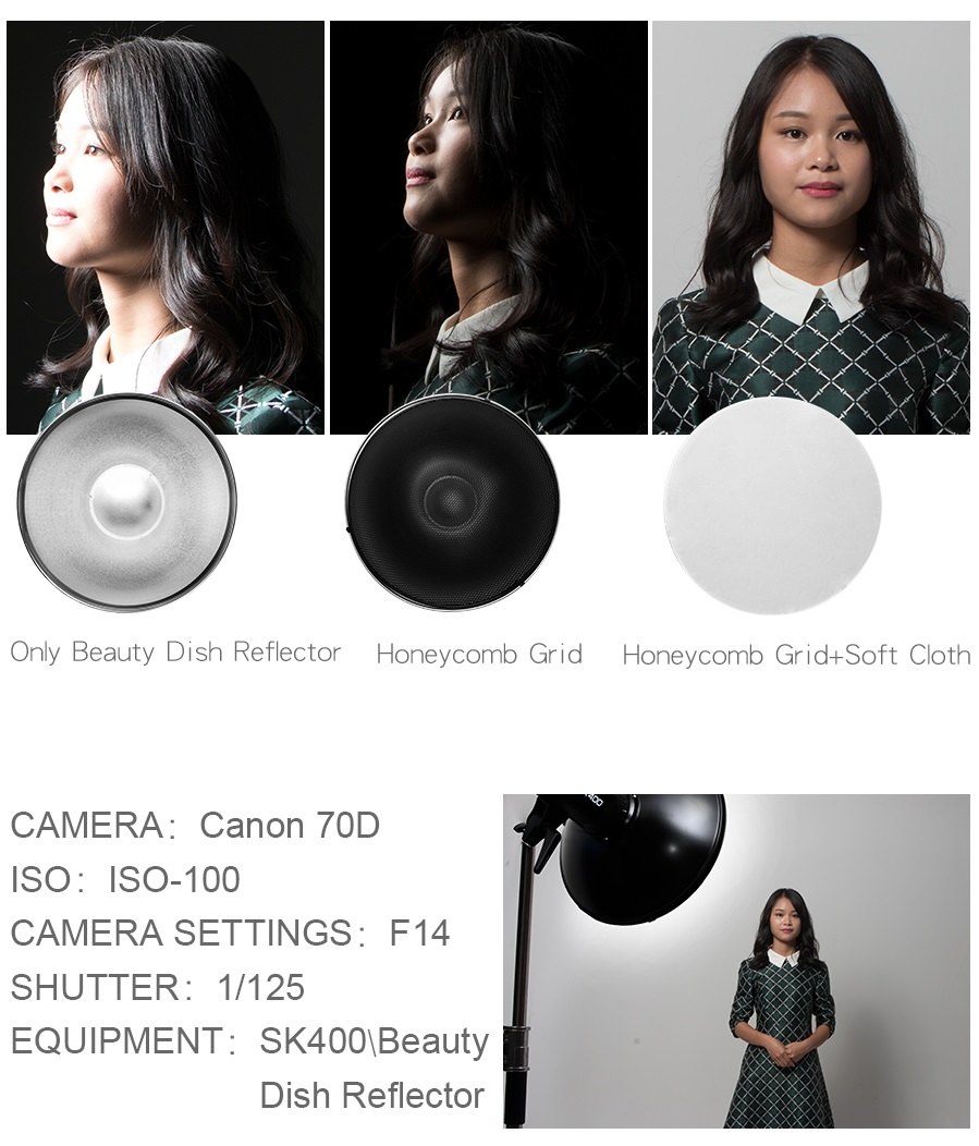 Beauty Dish QZ-55 SILVER